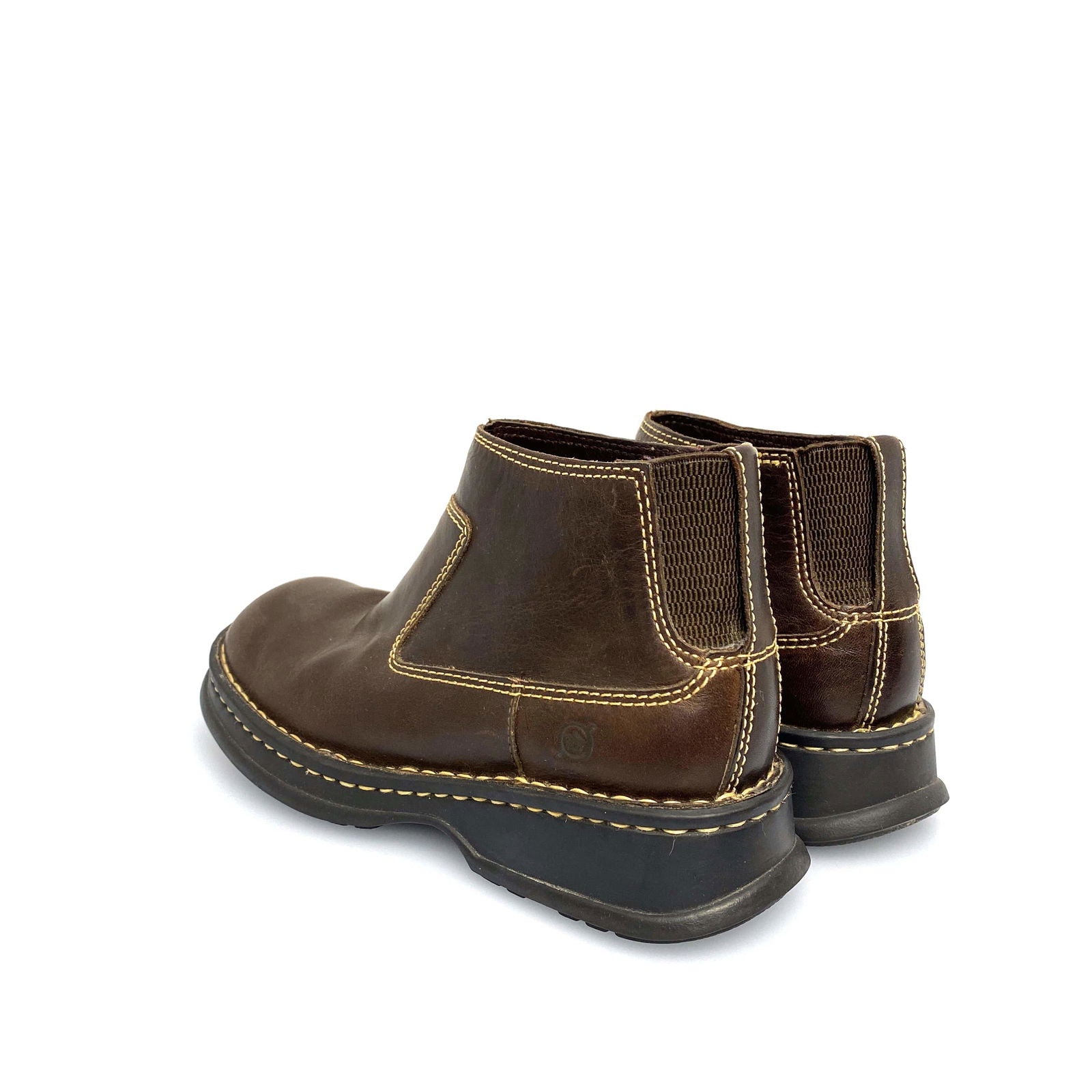 Born Womens Size 6.5 / 37 Brown Leather Ankle Booties Boots for Comfort -  | Buy at Parsimony Shoppes