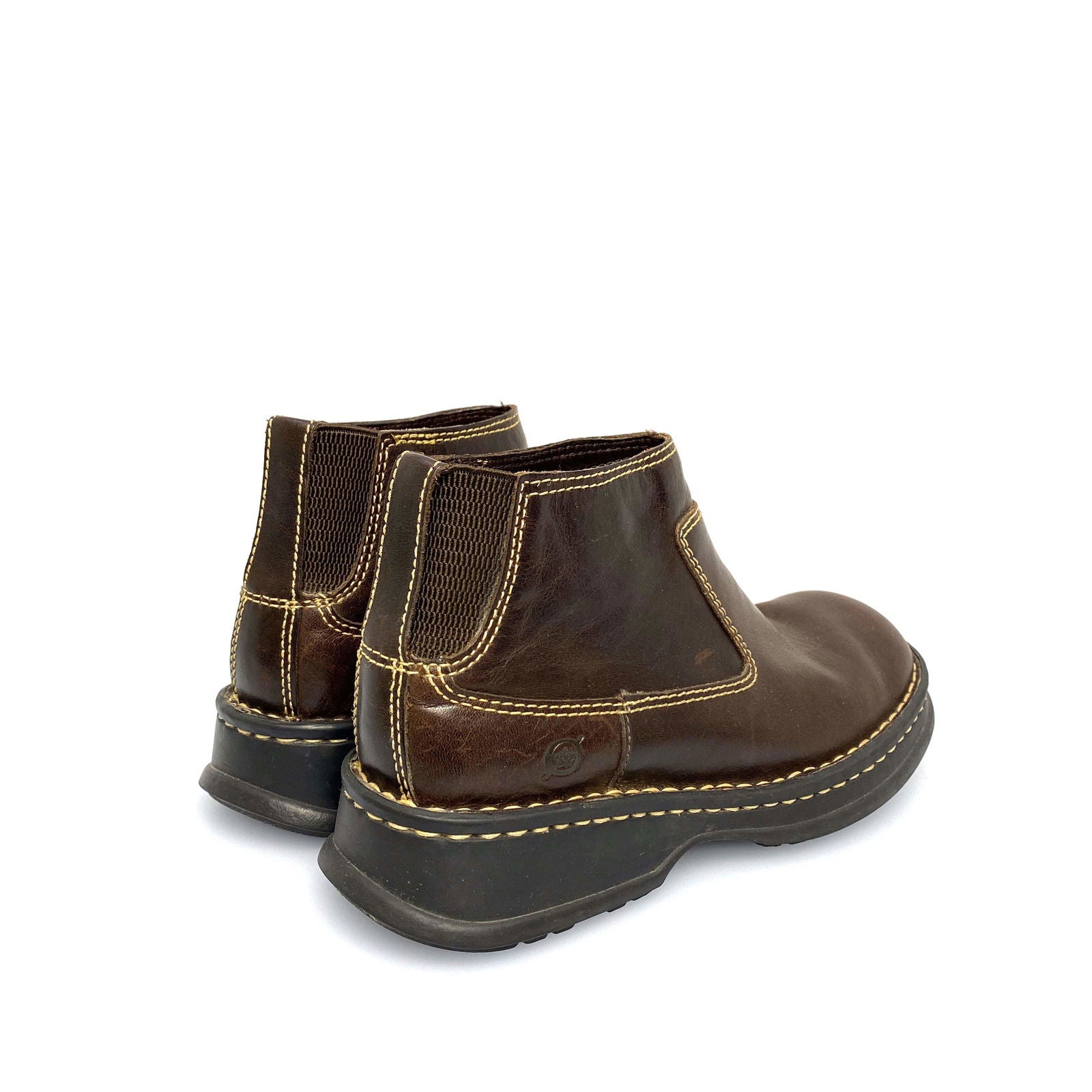 Born Womens Size 6.5 / 37 Brown Leather Ankle Booties Boots for Comfort -  | Buy at Parsimony Shoppes