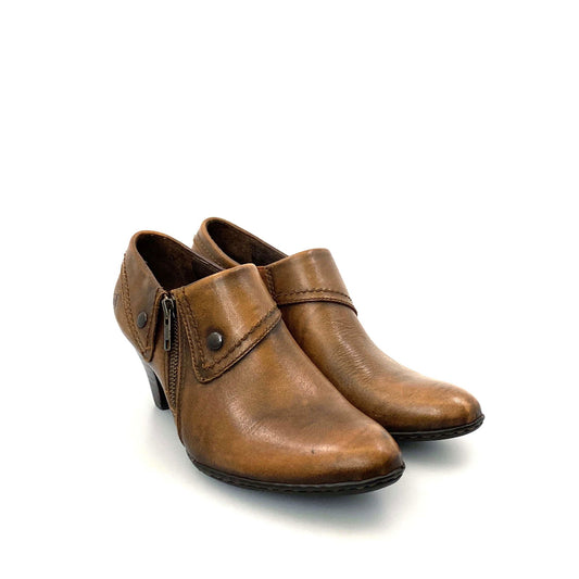 Born Womens "Tanya" Size 7.5M / 38.5 Marrone Brown Leather Ankle Booties -  | Buy at Parsimony Shoppes