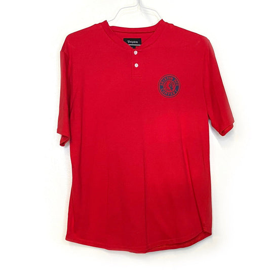 Brixton MFG Company Mens Size L Red Mesh Henley T-Shirt S/s Pre-Owned -  | Buy at Parsimony Shoppes