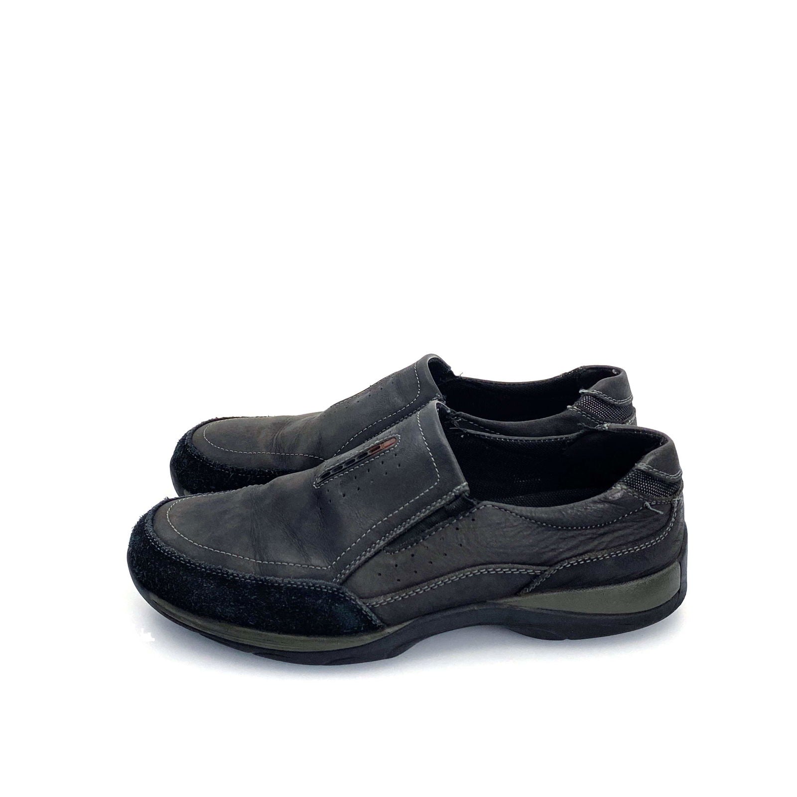 Bruno Marc Mens Size 10.5 Black Gray Classic Leather Loafers Casual Driving Slip-On -  | Buy at Parsimony Shoppes