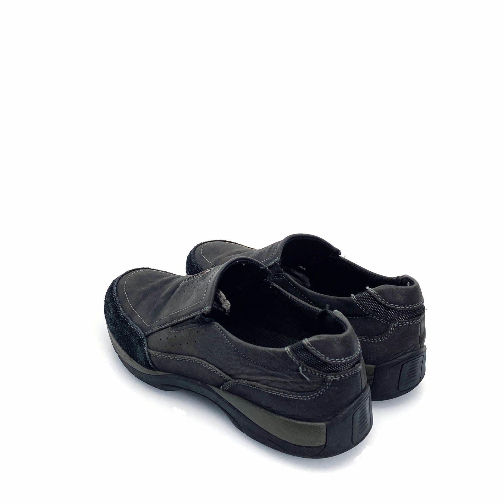 Bruno Marc Mens Size 10.5 Black Gray Classic Leather Loafers Casual Driving Slip-On -  | Buy at Parsimony Shoppes