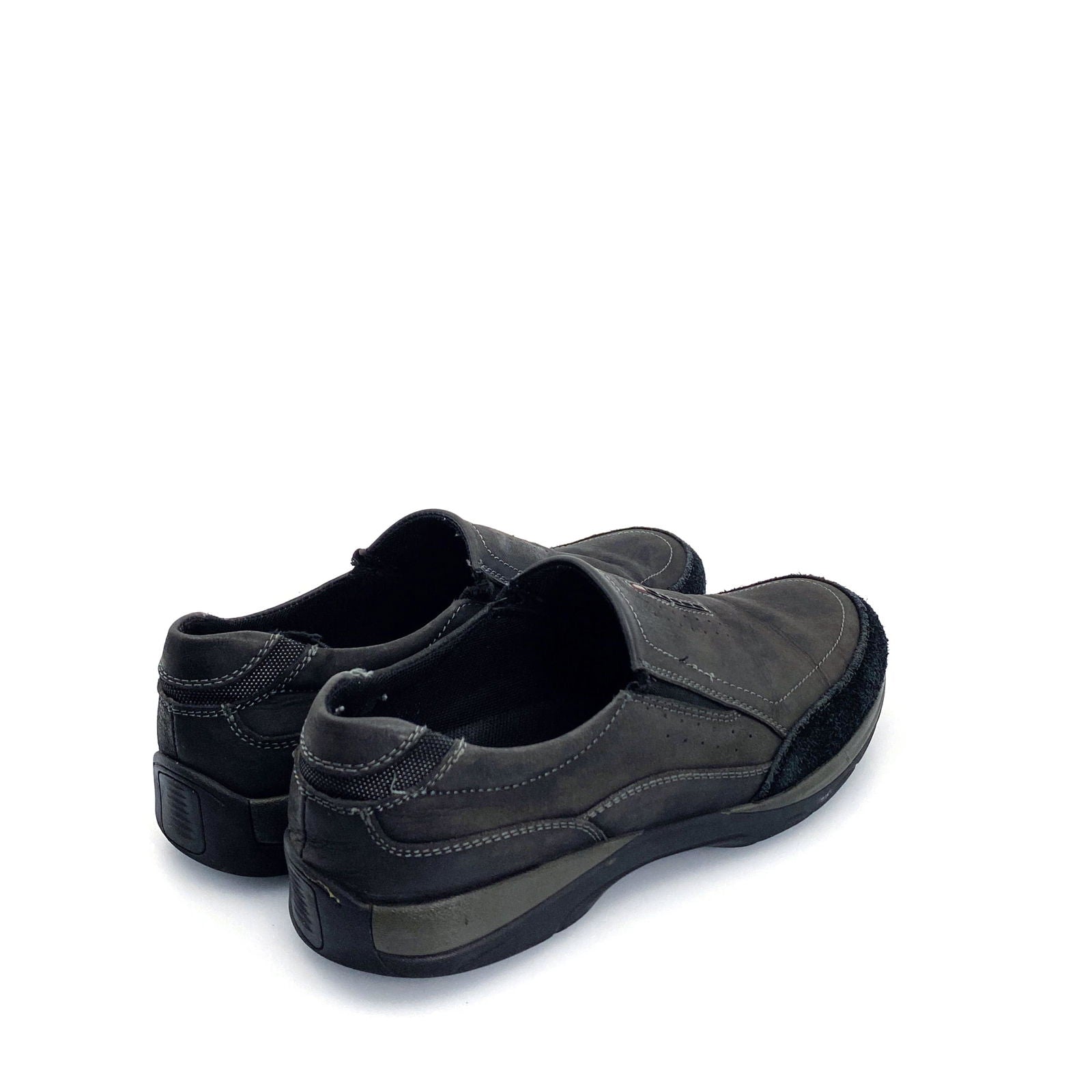 Bruno Marc Mens Size 10.5 Black Gray Classic Leather Loafers Casual Driving Slip-On -  | Buy at Parsimony Shoppes