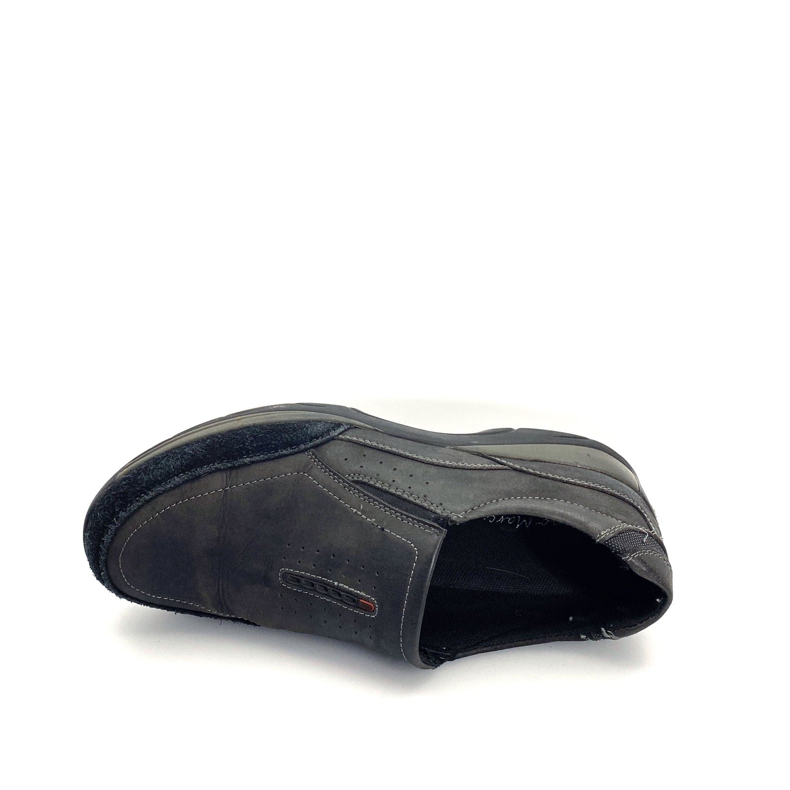 Bruno Marc Mens Size 10.5 Black Gray Classic Leather Loafers Casual Driving Slip-On -  | Buy at Parsimony Shoppes