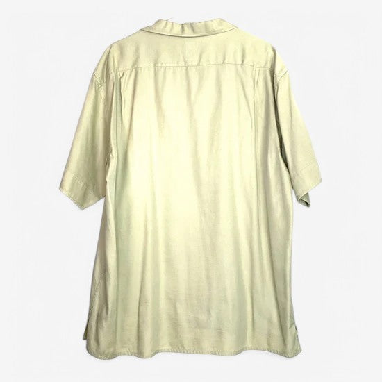 Burma Bibas Men's Size L Light Lime Green Short Sleeve Button-Up Shirt