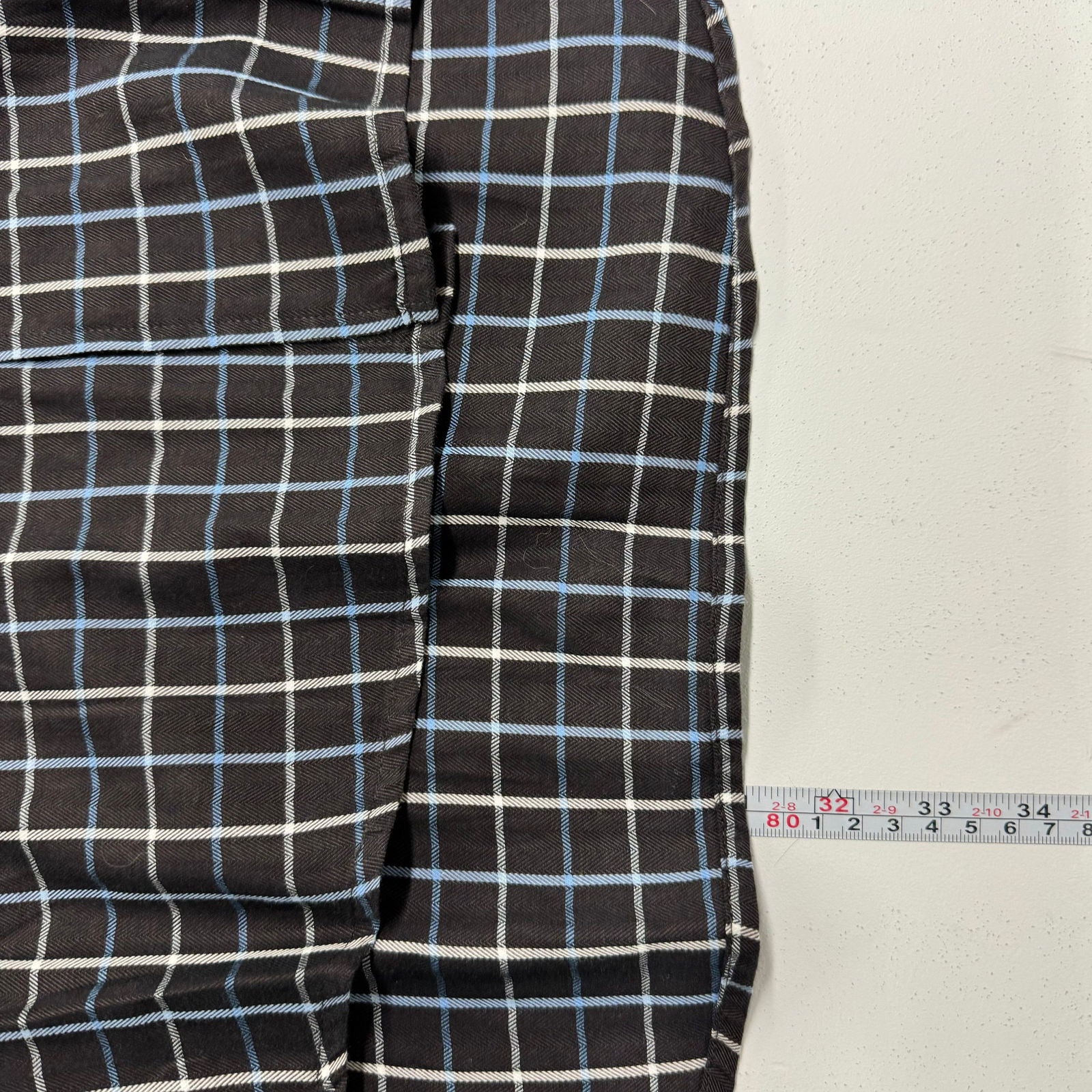 Burma Bibas | Mens Slim Fit Checked Dress Shirt | Color: Brown | Size: 16 32/33 | Pre-Owned -  | Buy at Parsimony Shoppes
