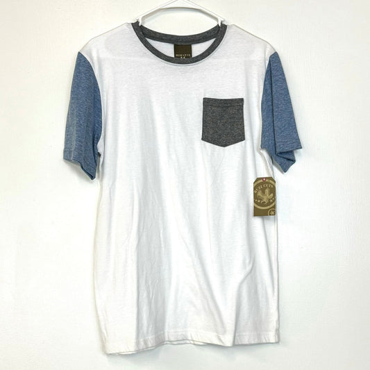 Buzz Cuts Youth Boys Size L/18 White/Gray Piped T-Shirt S/s NWT -  | Buy at Parsimony Shoppes
