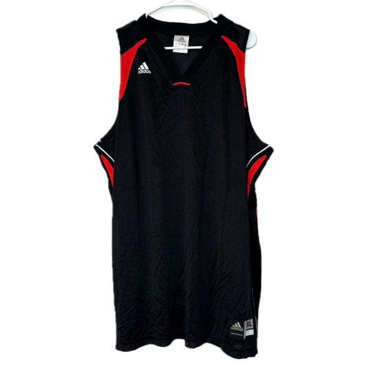 Adidas | Mens Mesh ‘CARDS’ Basketball Mesh Tank Top | Color: Black/Red | Size: XL | NEW