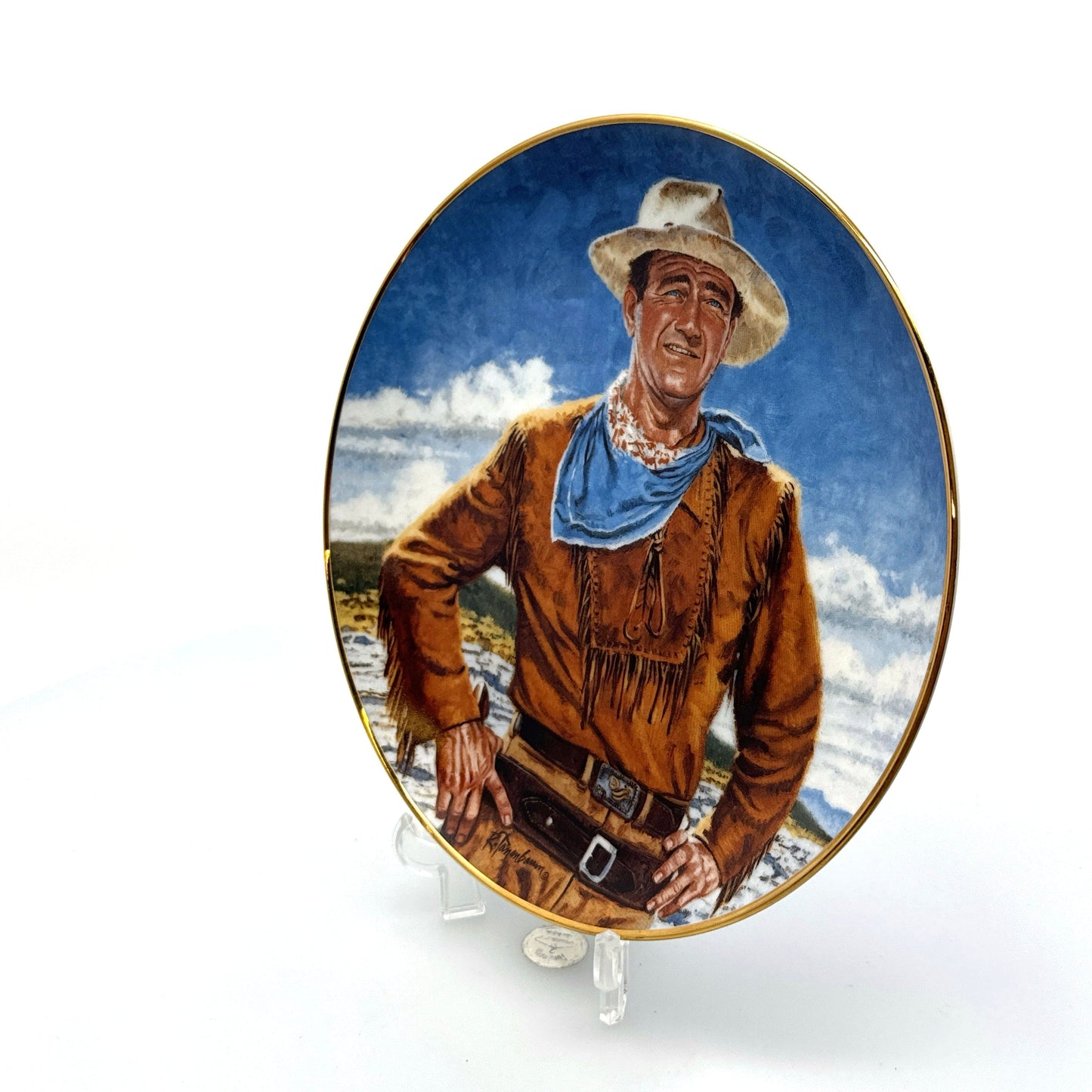 John Wayne | The Duke | Franklin Mint Collectors Plates Series | 8 in. | Excellent