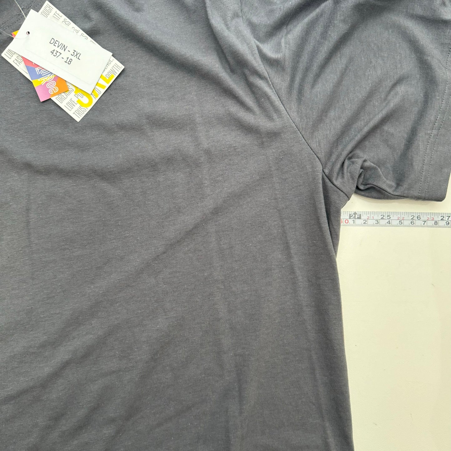 LuLaRoe Vault | Devin V-Neck Top | Size: 3XL | Color: Steel Gray | Solid | NWT