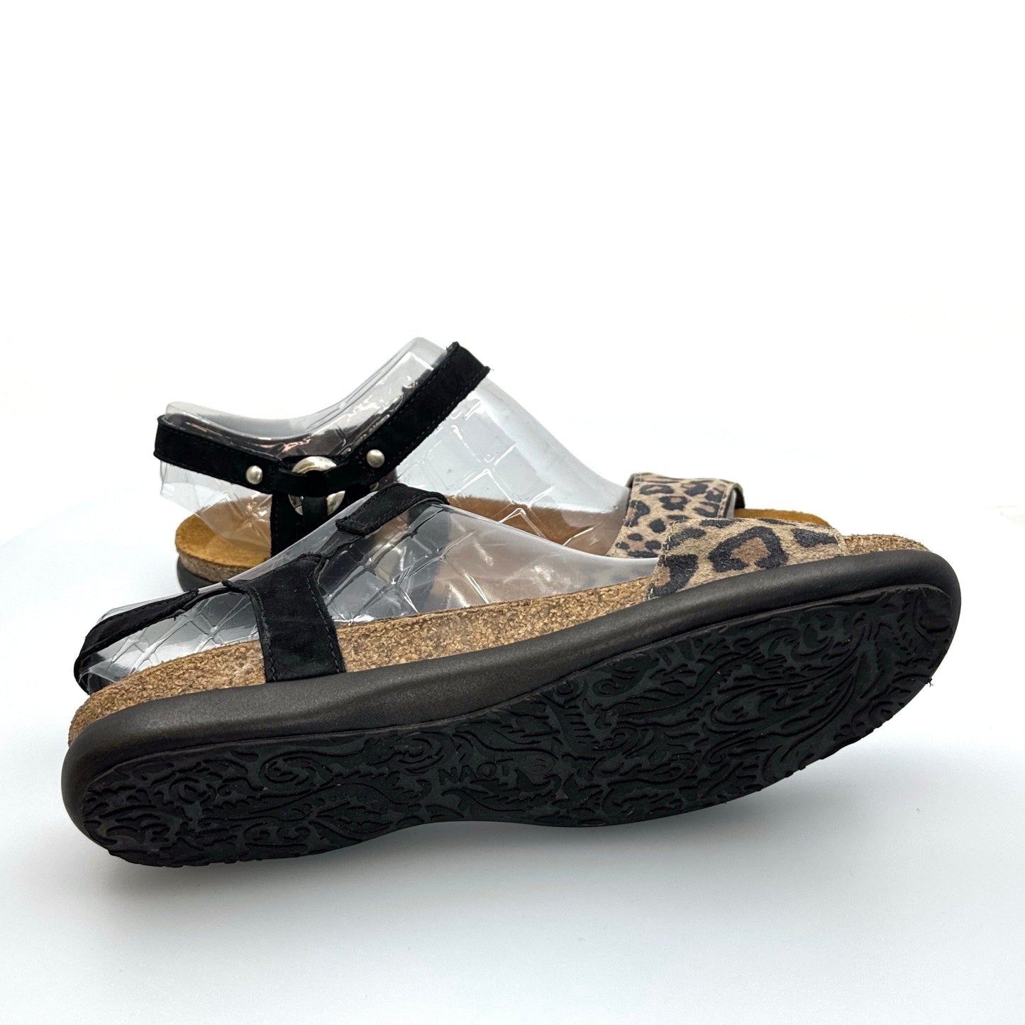 Naot | Womens Sabrina Sandals | Size: 40 | Color: Cheetah Suede/Black Velvet | EUC