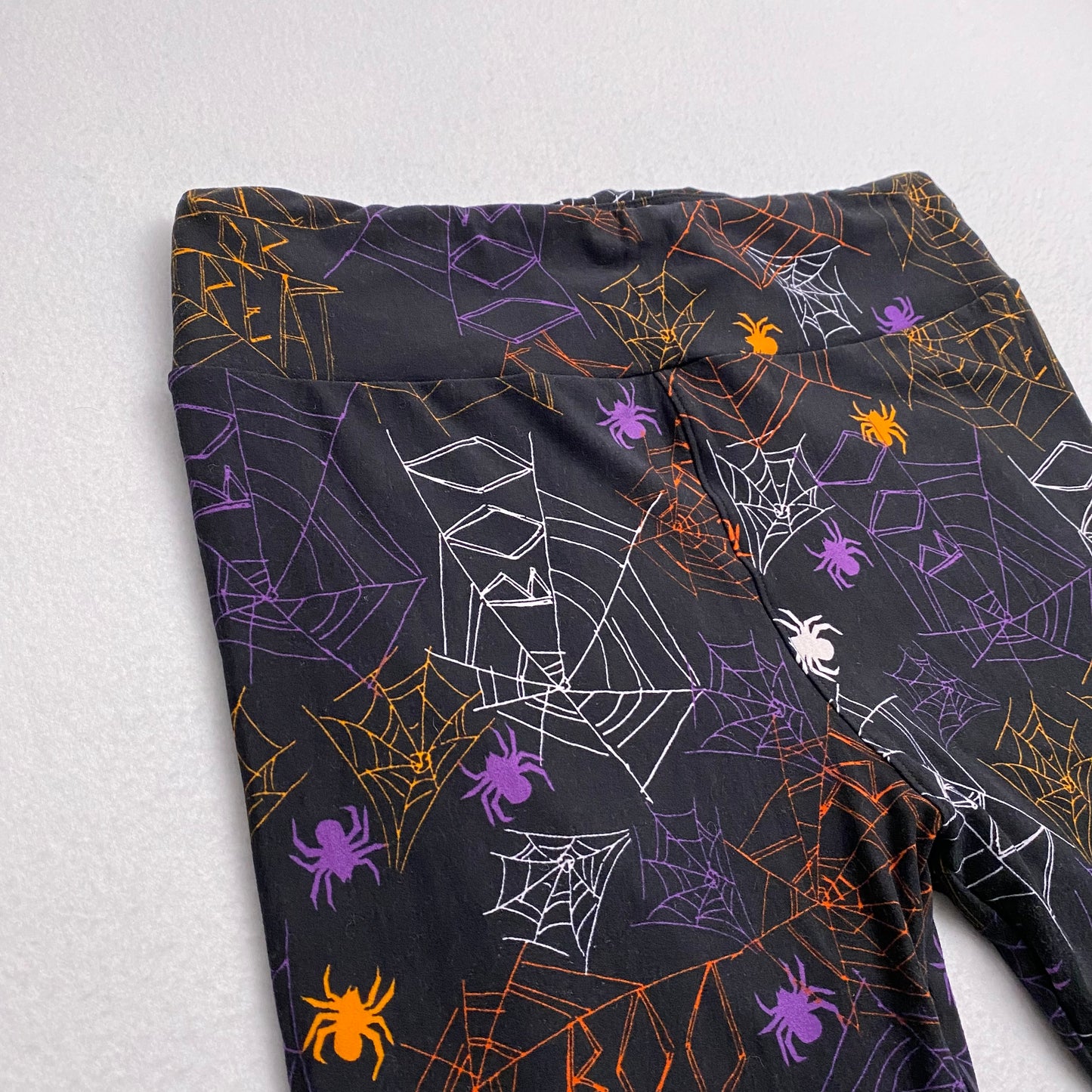 LuLaRoe Halloween Leggings | TC (12-18) | Black w/Spiders & Webs | New