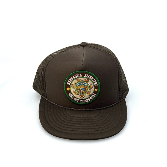 Nebraska Sheriff’s 100 Years | Nissin Foam Trucker Hat | Brown | OSFA | EUC | Pre-Owned