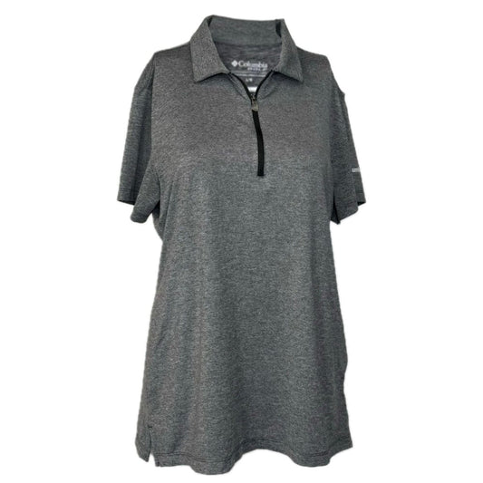 Columbia Golf | Womens Quarter-Zip Activewear Top | Color: Gray | Size: L | Pre-Owned