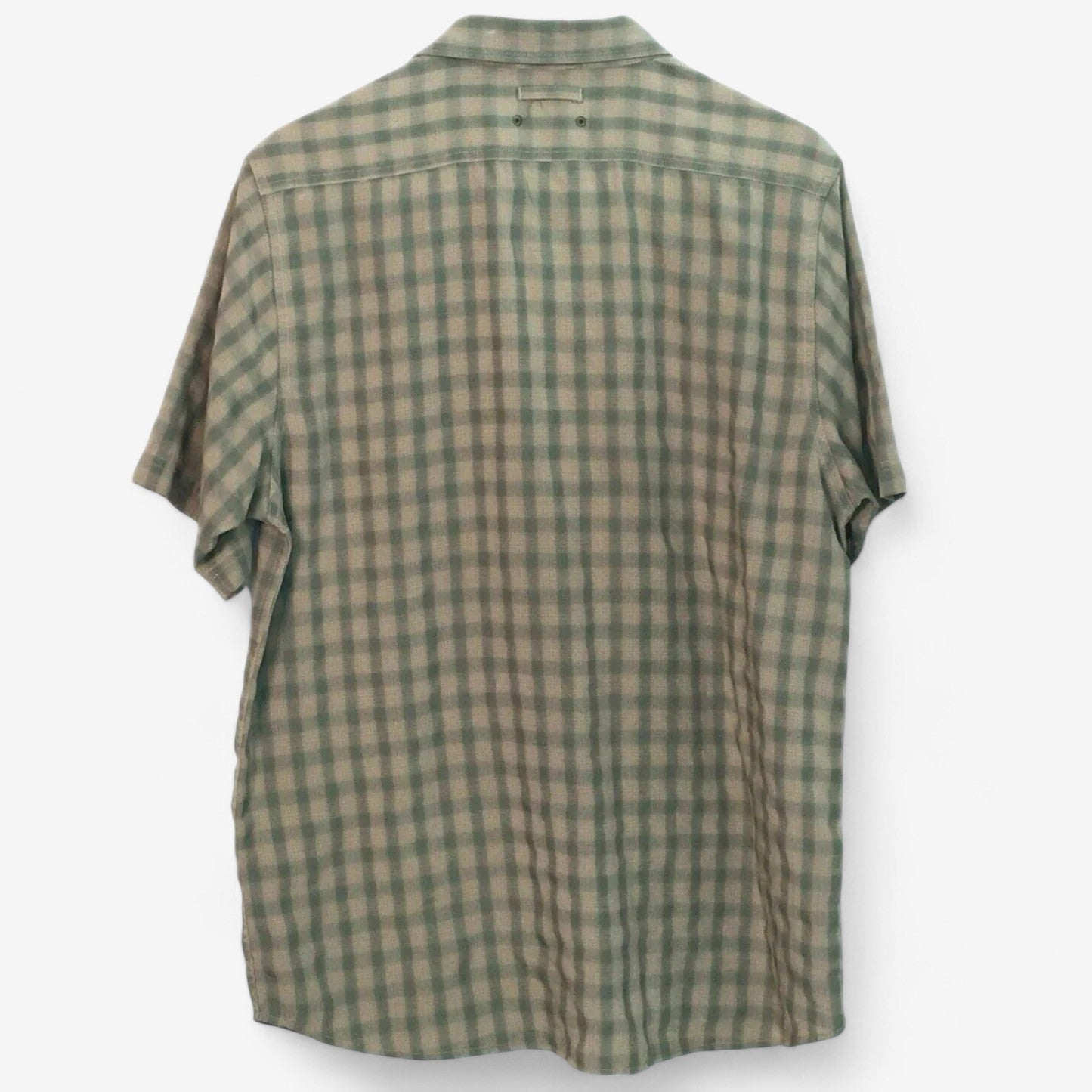 The North Face Men's Vented Plaid Short-Sleeve Button-Up Shirt - Brown/Green, Size M