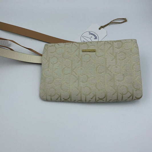 CK Calvin Klein Ivory & Gold Convertible Crossbody - Fanny Pack Purse NWT -  | Buy at Parsimony Shoppes