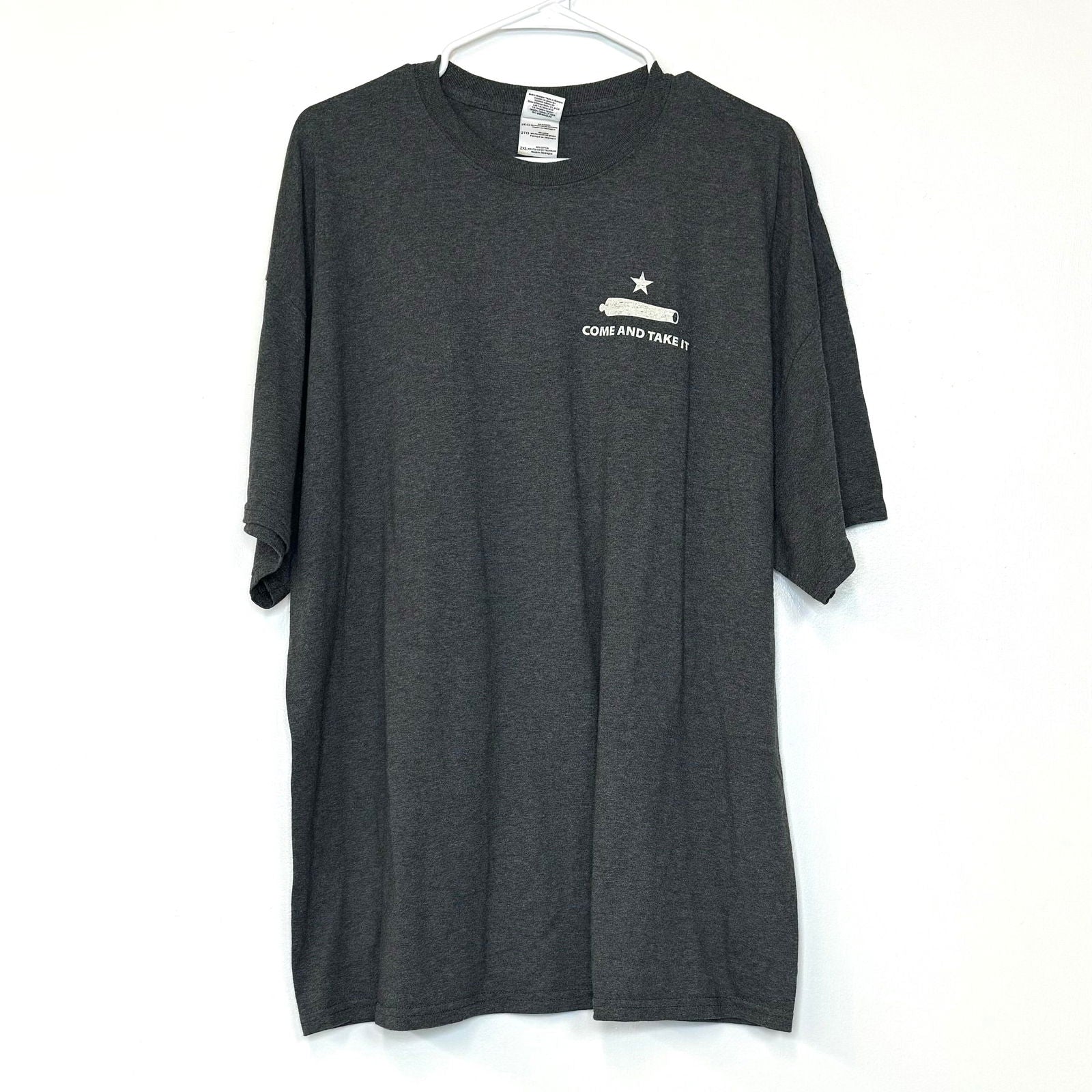 COME AND TAKE IT | Mens Graphic T-Shirt | Color: Gray | Size: 2XL | GUC -  | Buy at Parsimony Shoppes