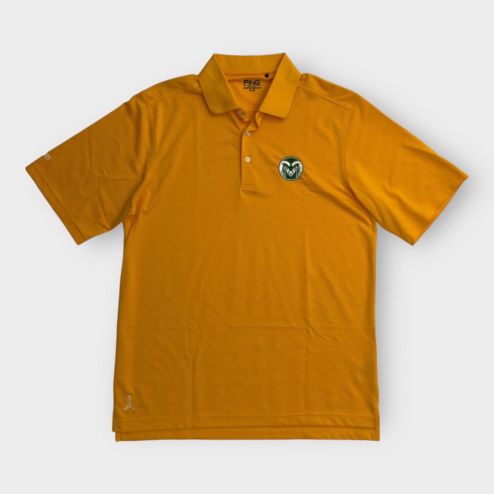 CSU Rams Mens Polo Golf Shirt | M | Yellow | Ping Performance | EUC -  | Buy at Parsimony Shoppes