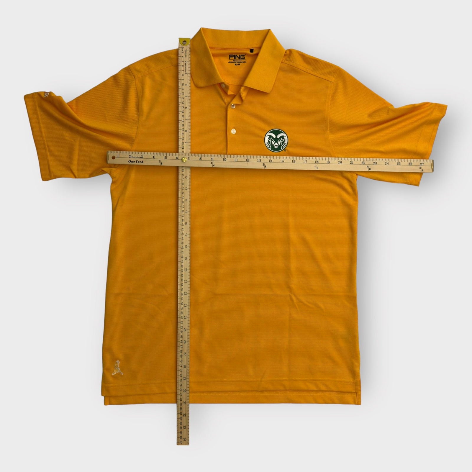 CSU Rams Mens Polo Golf Shirt | M | Yellow | Ping Performance | EUC -  | Buy at Parsimony Shoppes