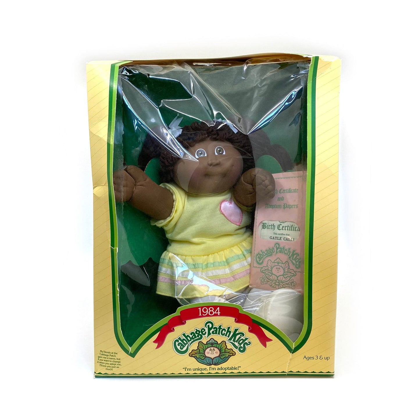 Cabbage Patch Kids | Girl Doll "Gayle Calli" 1984 | Vintage in Original Box -  | Buy at Parsimony Shoppes