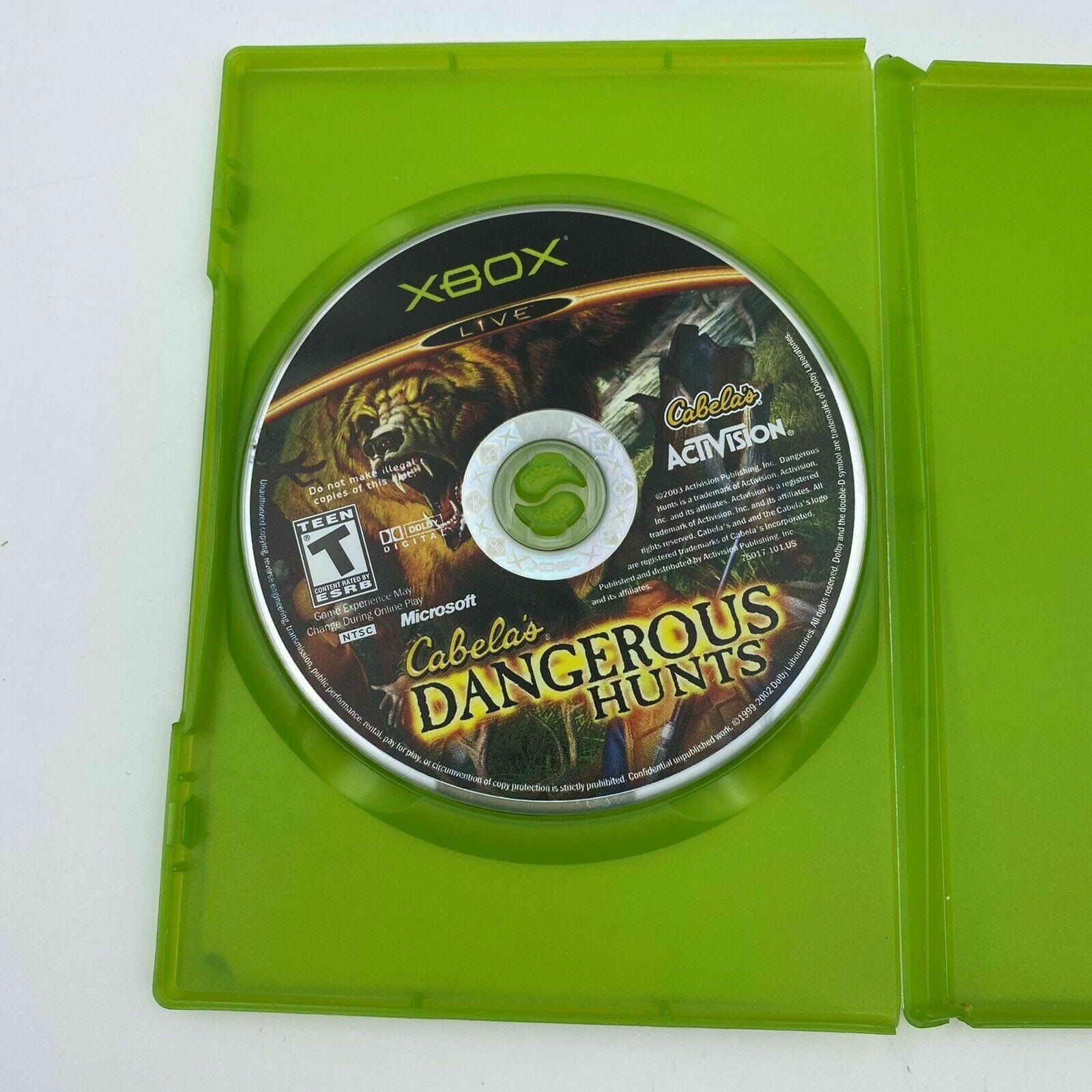 Cabela's Dangerous Hunts (Microsoft Xbox, 2003) ActiVision Rated T -  | Buy at Parsimony Shoppes