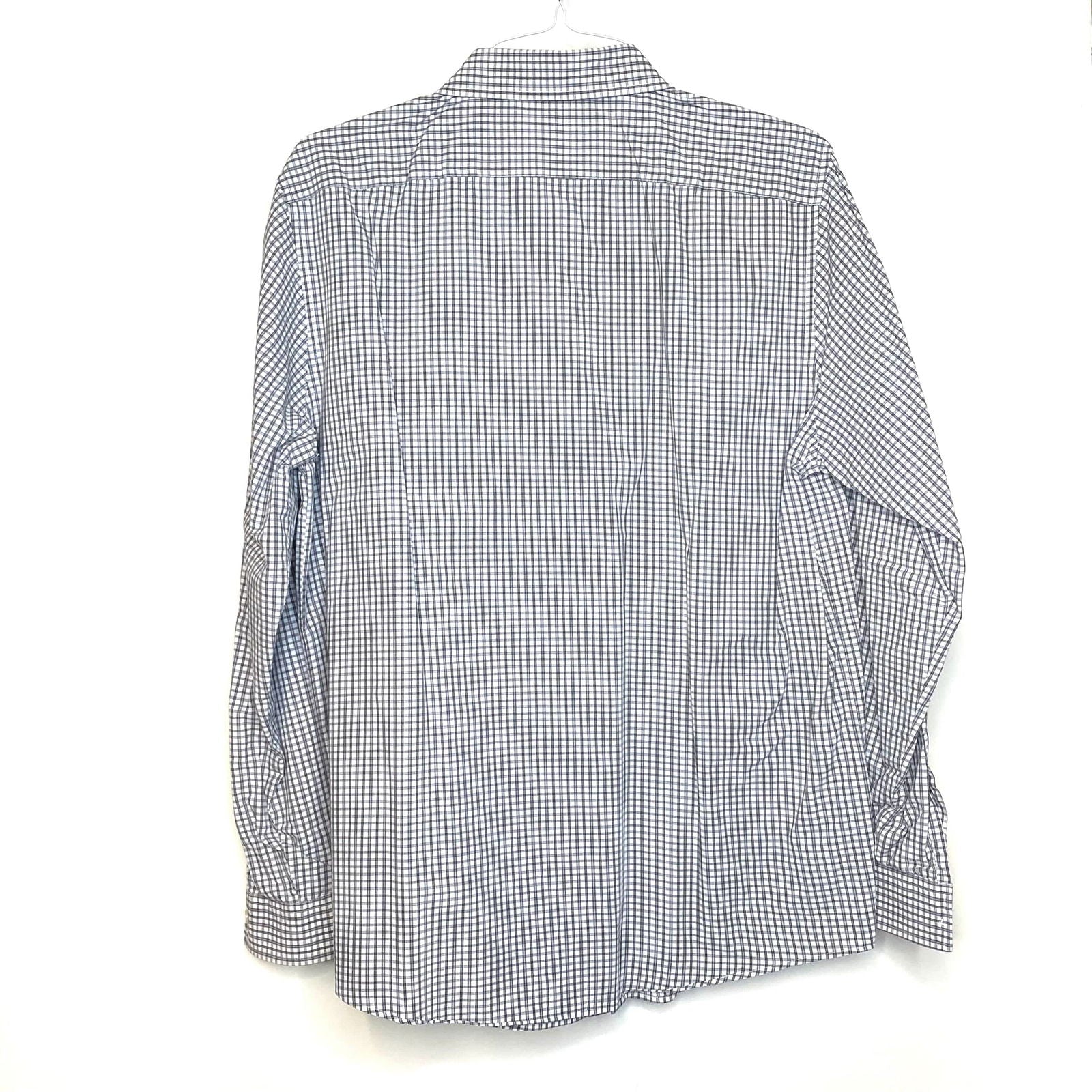 Calvin Klein Jeans Mens Size L White Gray Box Check Button-Up Dress Shirt L/s -  | Buy at Parsimony Shoppes