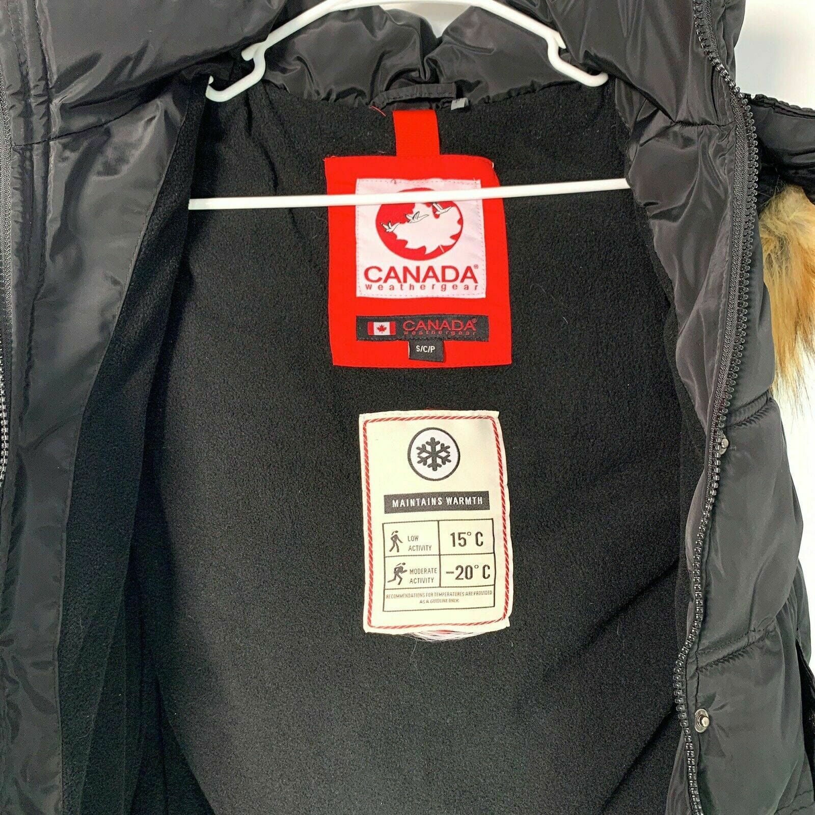 Canada Weather Gear Womens Size S Black Puffer Vest Hooded Faux Fur Trim -  | Buy at Parsimony Shoppes