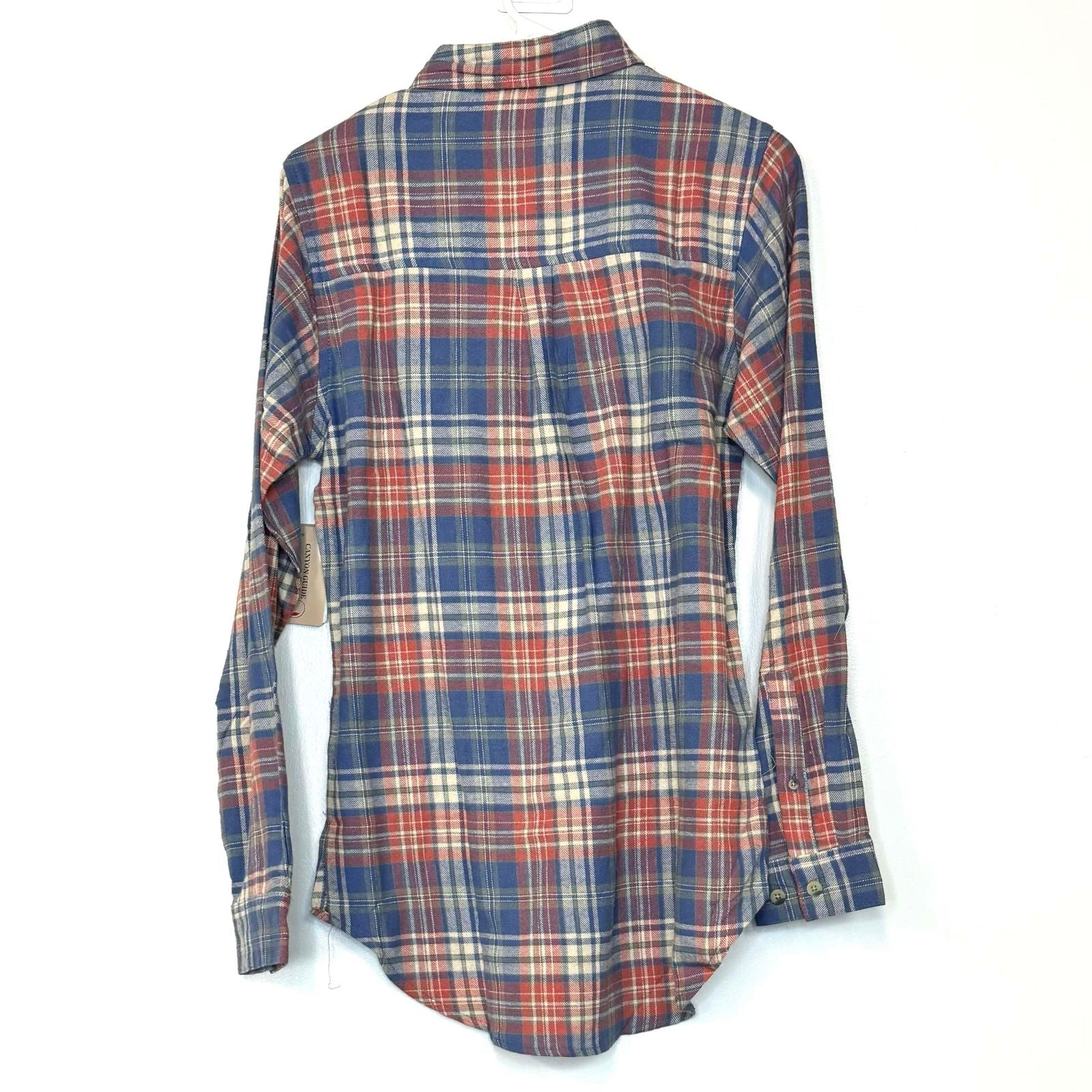 Canyon Guide Outfitters | Womens Flannel Tunic L/s Shirt | Color: Blue/Red | Size: S | NWT -  | Buy at Parsimony Shoppes