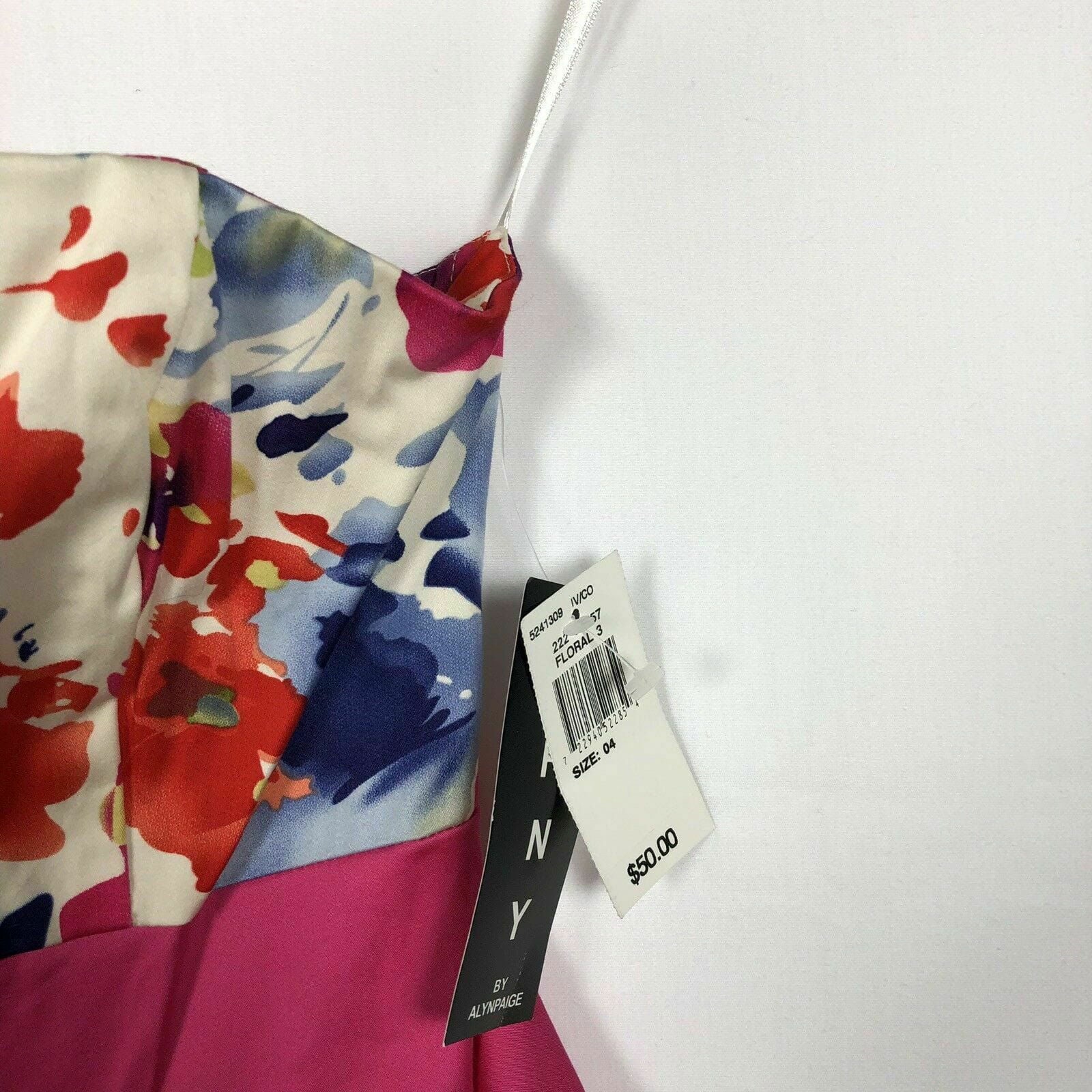 Captivating APNY Floral Strapless Dress Chic Pink A-Line S Cotton Zipper -  | Buy at Parsimony Shoppes