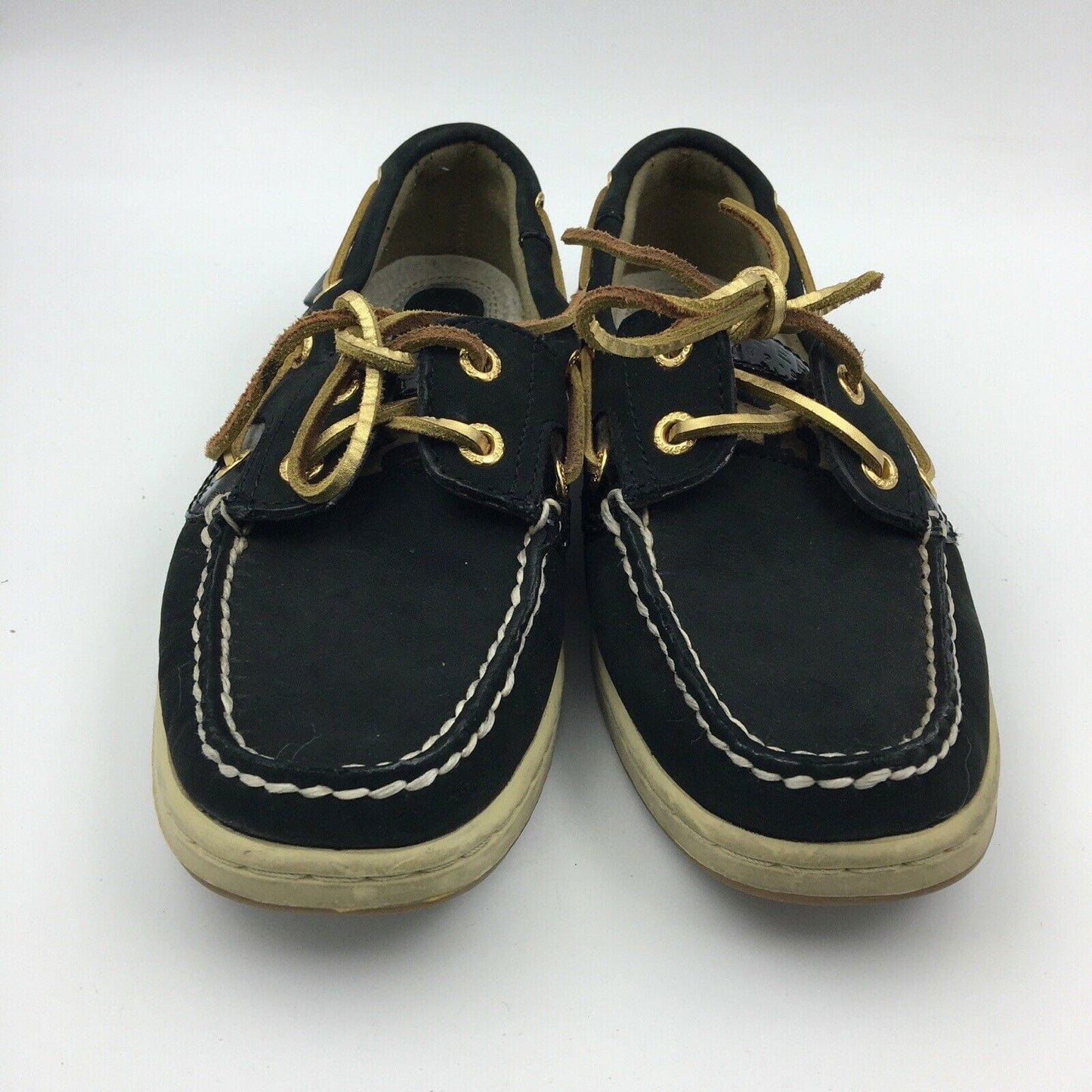 Captivating Sperry Top-Sider Womens Boat Shoes Durable Black Leopard Patent Lace Up Size 5.5 M -  | Buy at Parsimony Shoppes