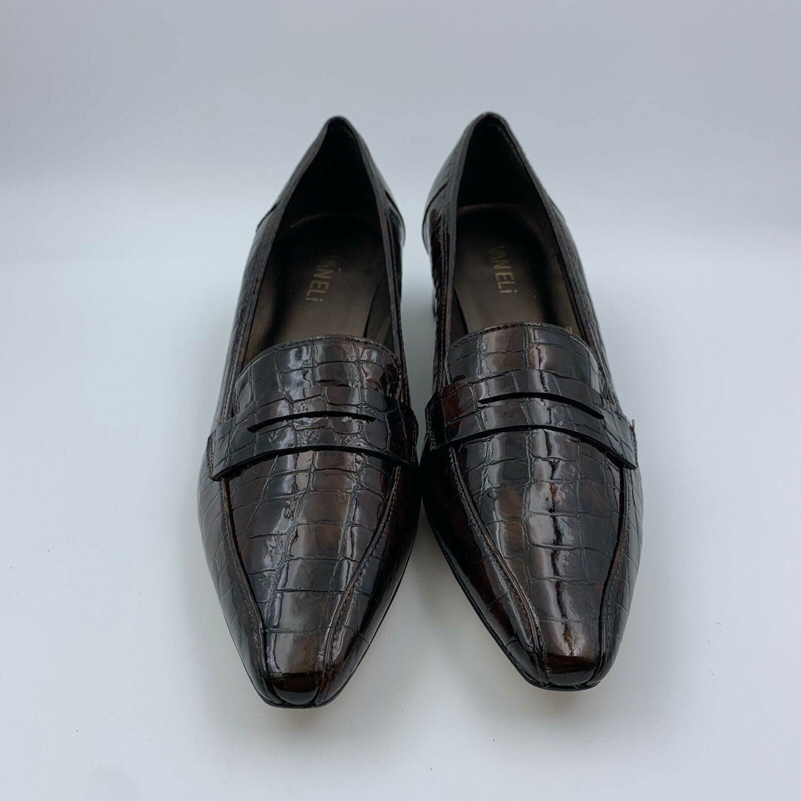 Captivating VANELi Patent Leather "Helyet" Tmoro Heels Pumps - Size 9.5B Brown -  | Buy at Parsimony Shoppes