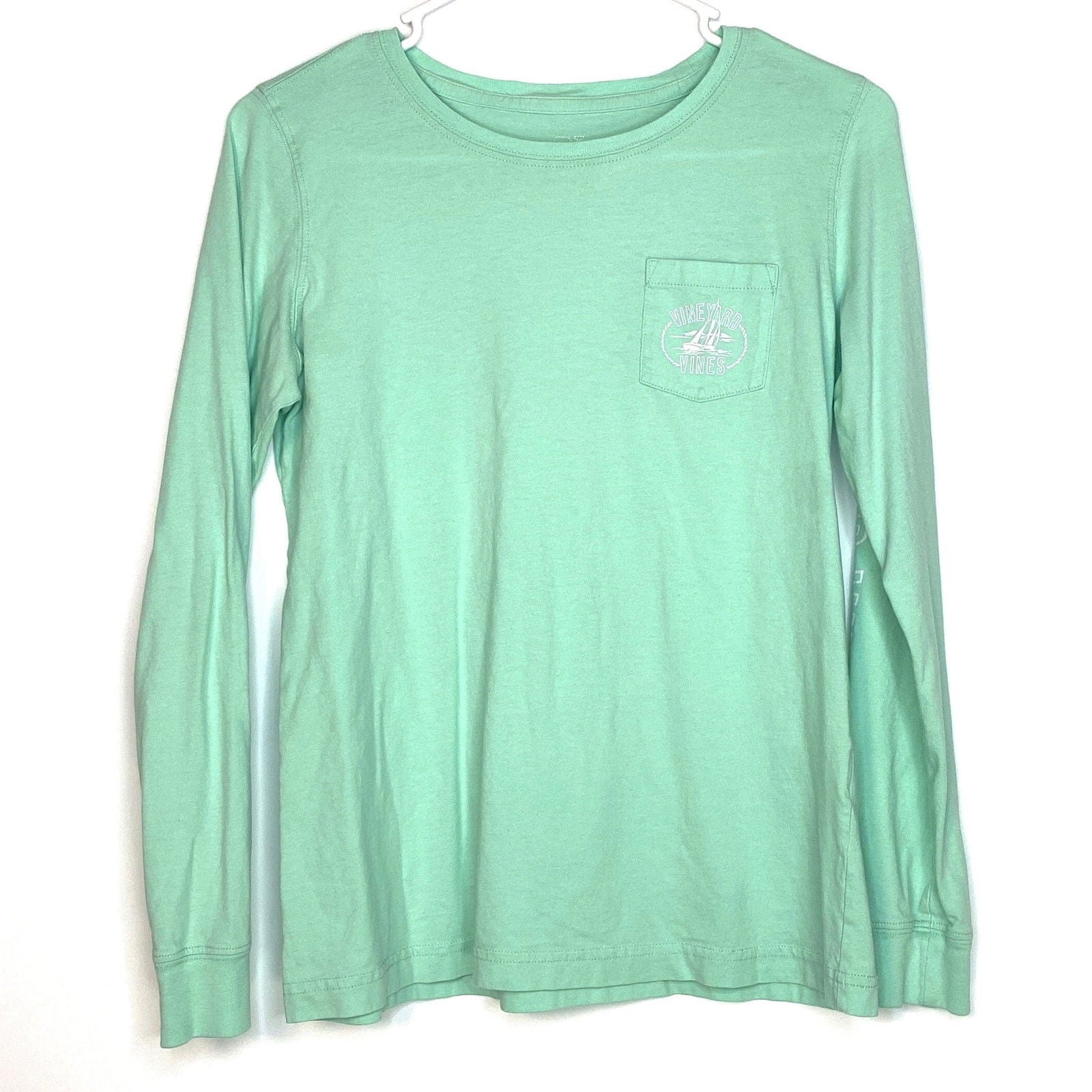 Mint Green Long Sleeve T Shirt for Women Casual Stylish Parsimony Shoppes