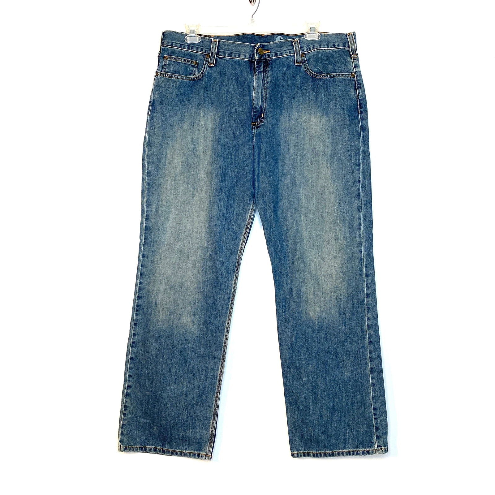 Carhartt B172DST Mens Size 38x32 Straight Denim Blue Jeans Fully Lined -  | Buy at Parsimony Shoppes