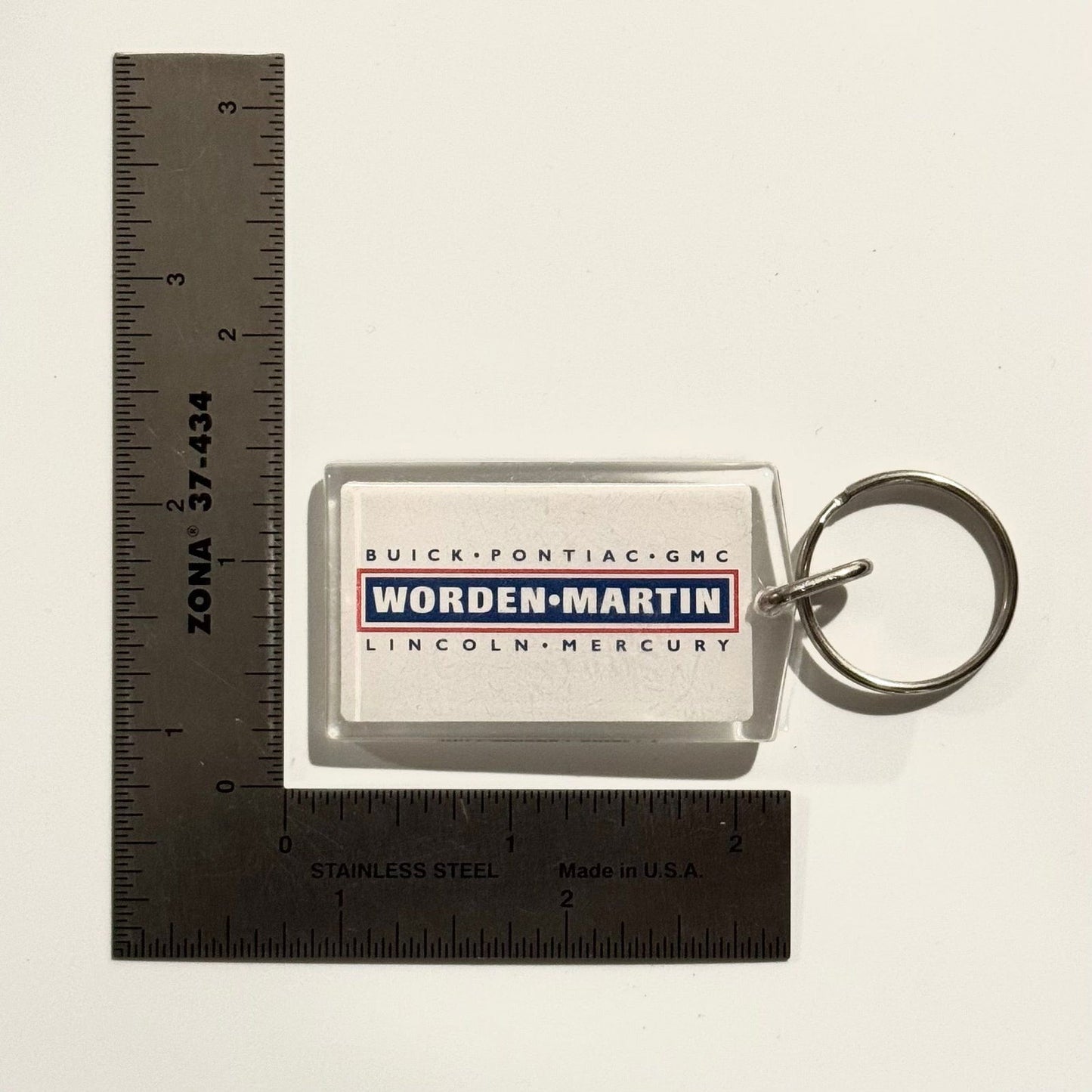 Champaign, IL ‘Worden•Martin’ Dealership Keychain Key Ring Acrylic -  | Buy at Parsimony Shoppes