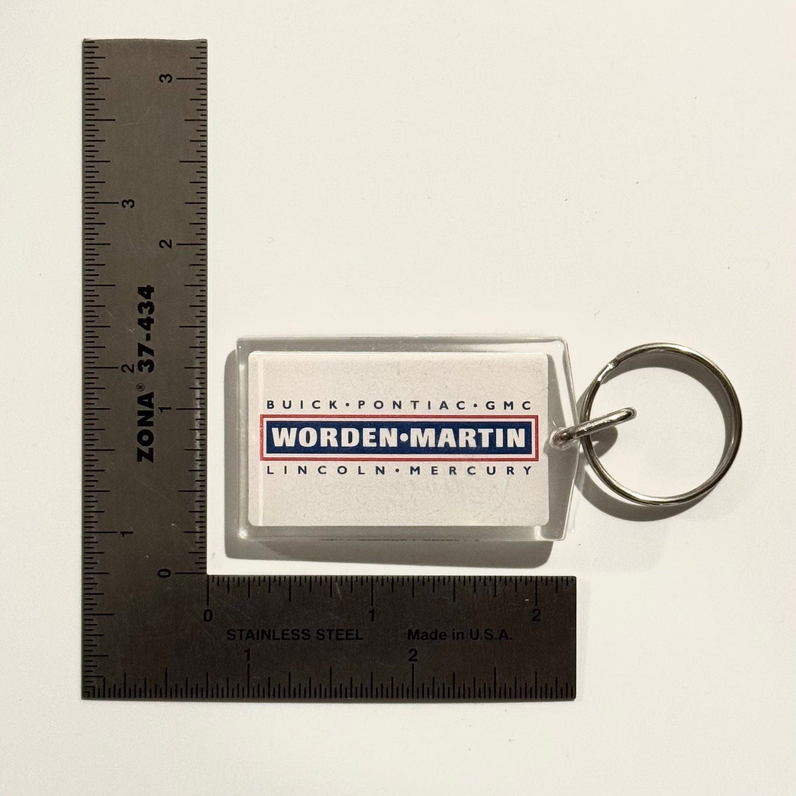 Champaign, IL ‘Worden•Martin’ Dealership Keychain Key Ring Acrylic -  | Buy at Parsimony Shoppes