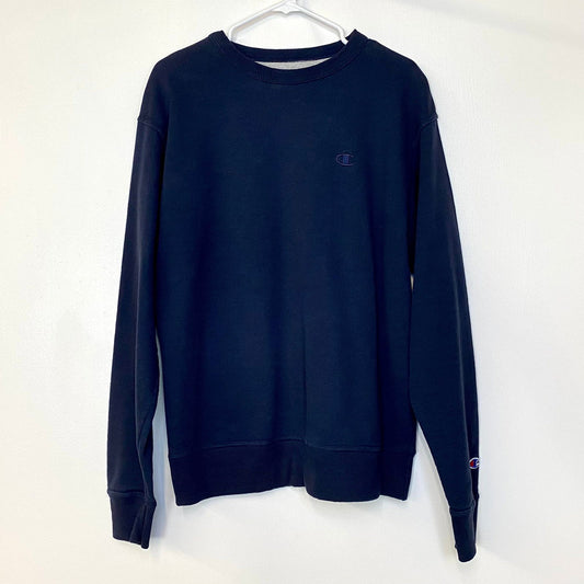 Champion Authentic Mens M Blue Fleece L/s Crew Neck Sweatshirt Pre-Owned -  | Buy at Parsimony Shoppes