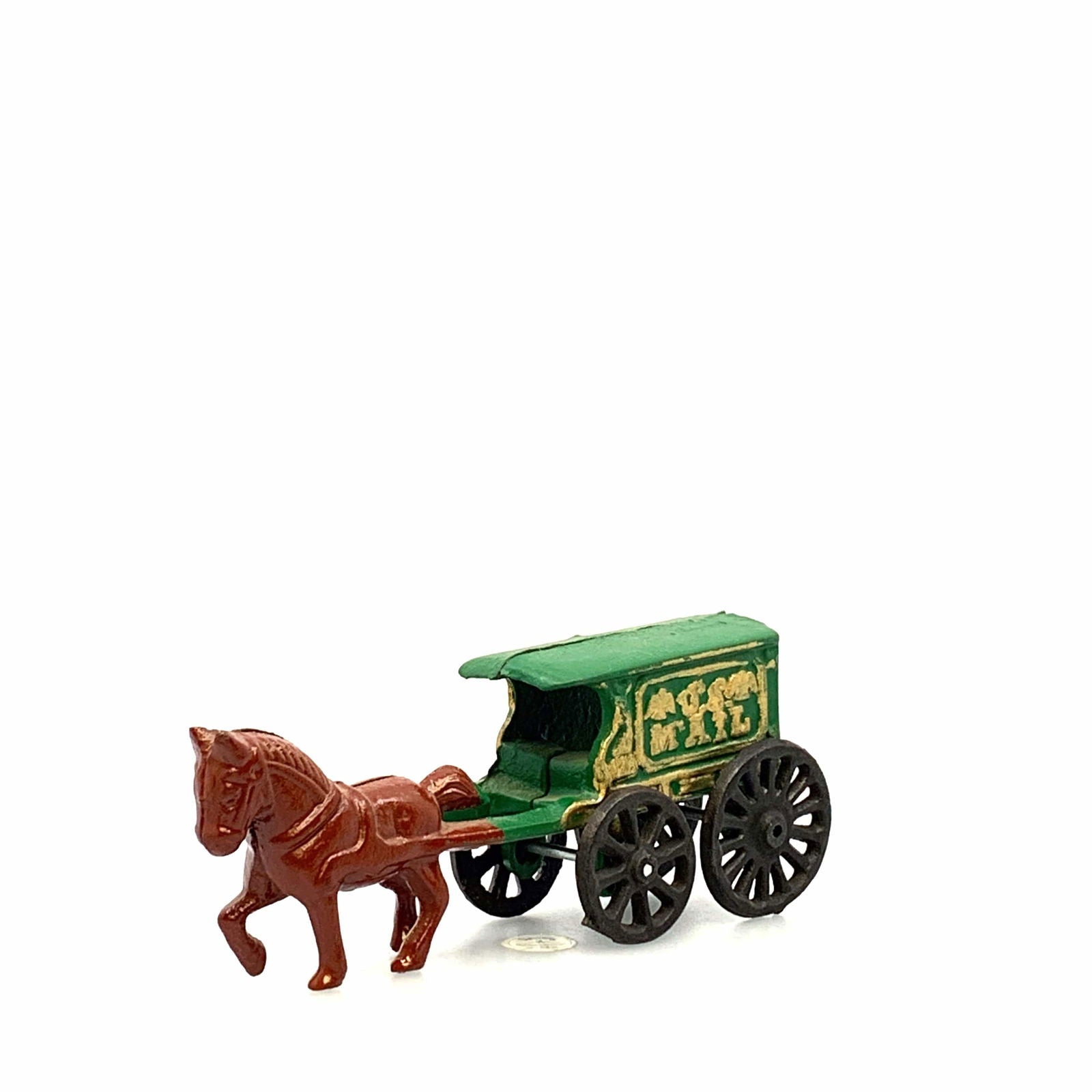 Champion Cast Iron Toy Mini Mail Horse Drawn Wagon #128 -  | Buy at Parsimony Shoppes