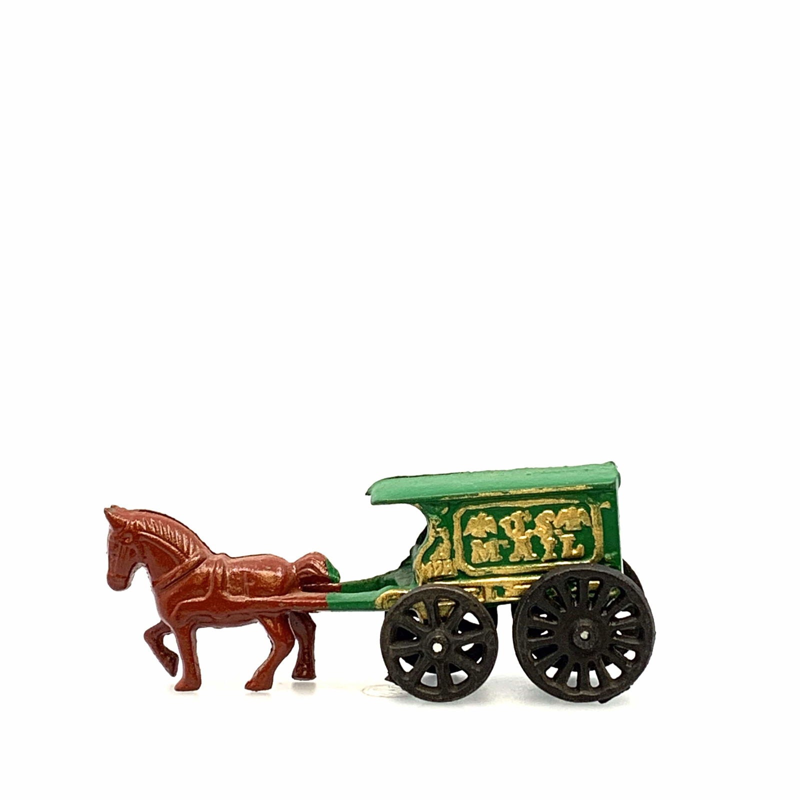 Champion Cast Iron Toy Mini Mail Horse Drawn Wagon #128 -  | Buy at Parsimony Shoppes