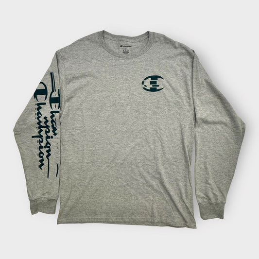 Champion Classic L/s Jersey T-Shirt | L | Light Gray Heathered | NWT -  | Buy at Parsimony Shoppes