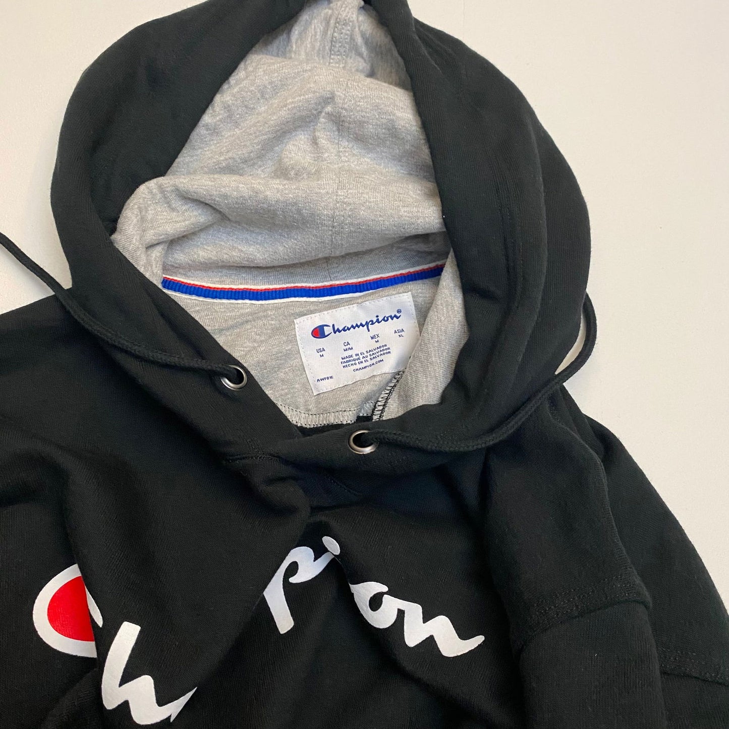 Champion Mens Fleece Pullover Hoodie Sweatshirt | M | Black | NWT -  | Buy at Parsimony Shoppes