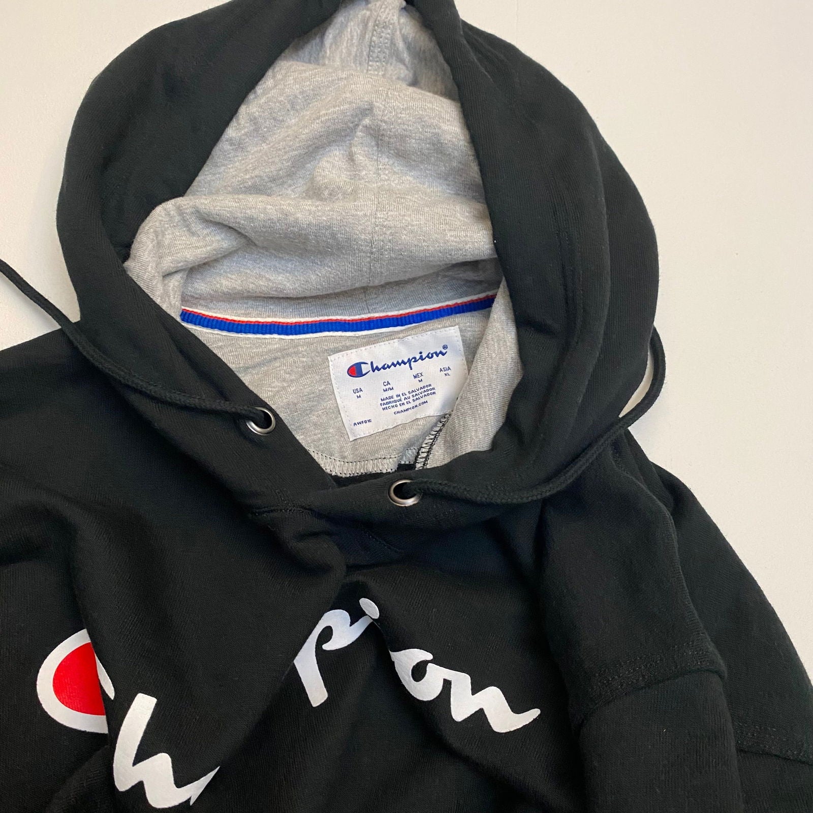 Champion Mens Fleece Pullover Hoodie Sweatshirt | M | Black | NWT -  | Buy at Parsimony Shoppes