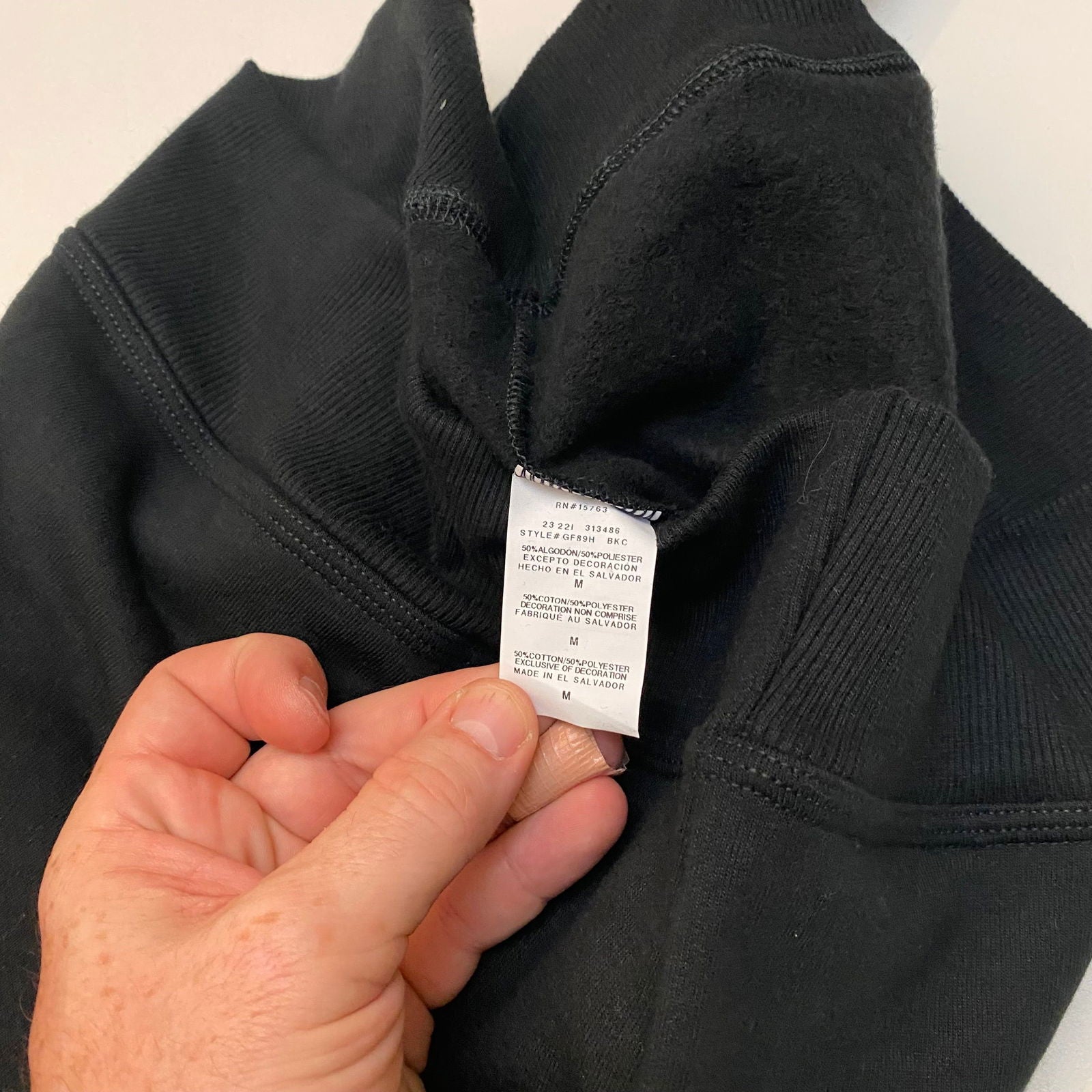 Champion Mens Fleece Pullover Hoodie Sweatshirt | M | Black | NWT -  | Buy at Parsimony Shoppes