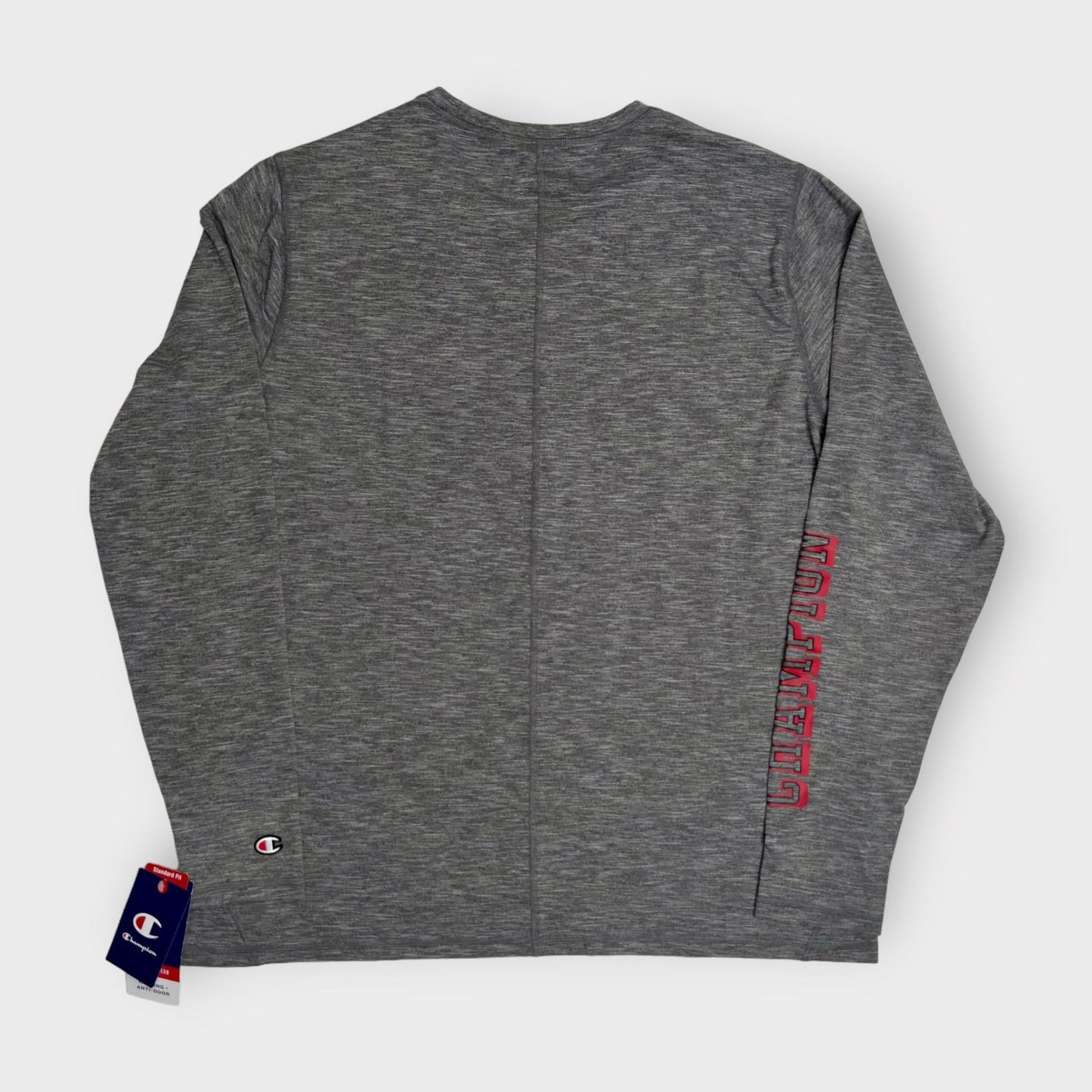 Champion Mens L/s T-Shirt | XL | Dark Gray Heathered | Polyester/Spandex | NWT -  | Buy at Parsimony Shoppes