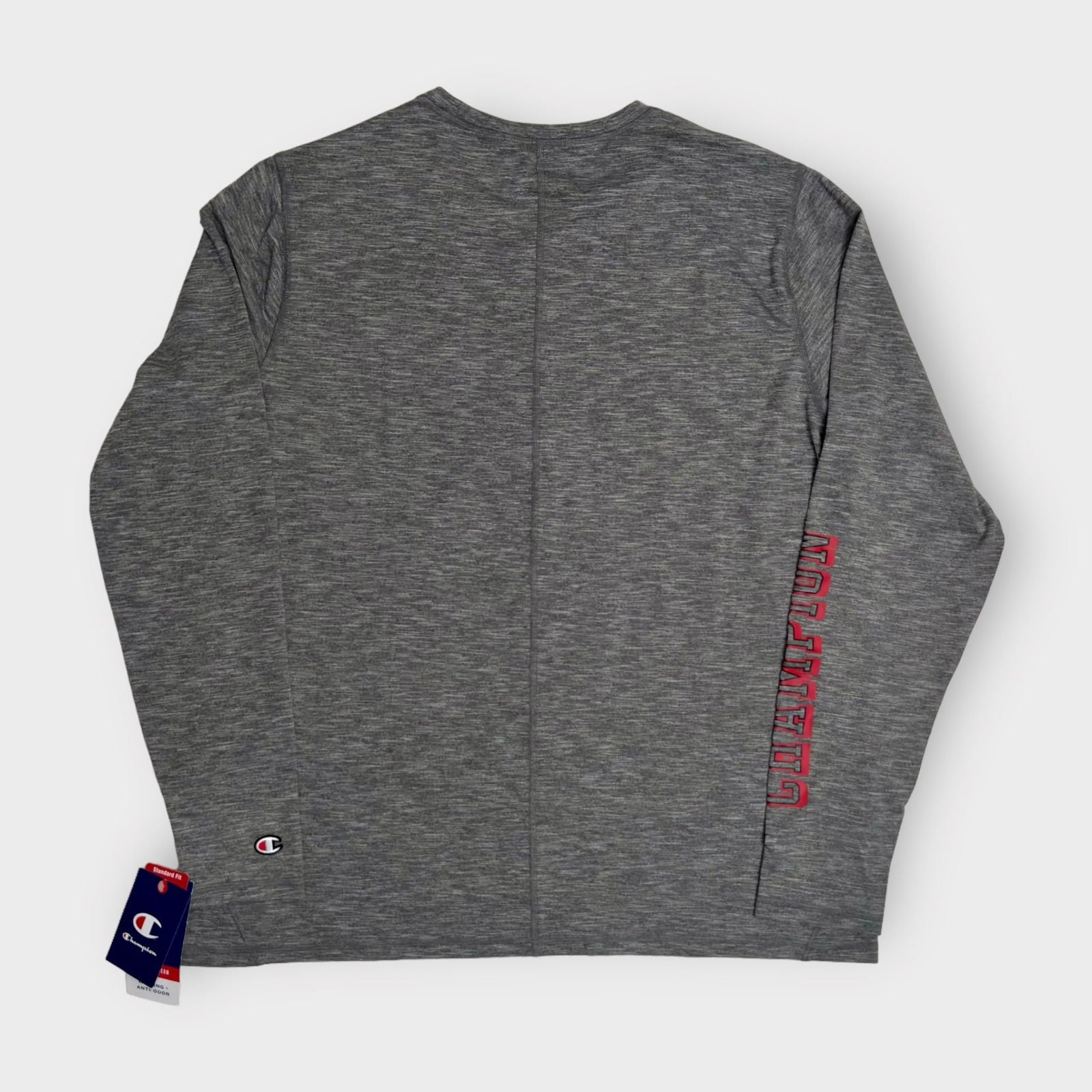 Champion Mens L/s T-Shirt | XL | Dark Gray Heathered | Polyester/Spandex | NWT -  | Buy at Parsimony Shoppes