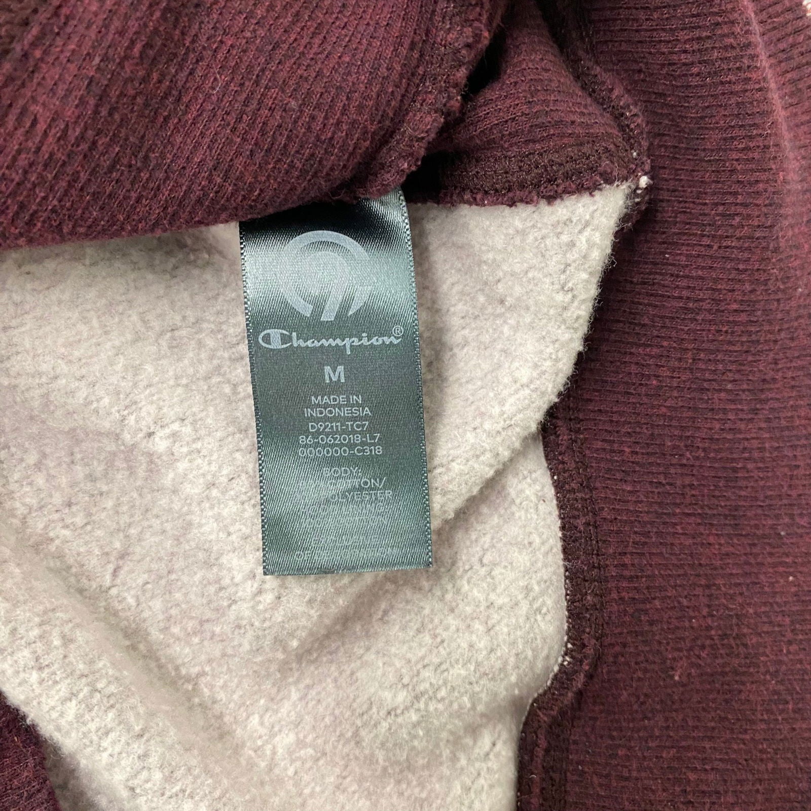 Champion Mens Size M Burgundy Red Sweatshirt Fleece L/s Hoodie Pre-Owned -  | Buy at Parsimony Shoppes