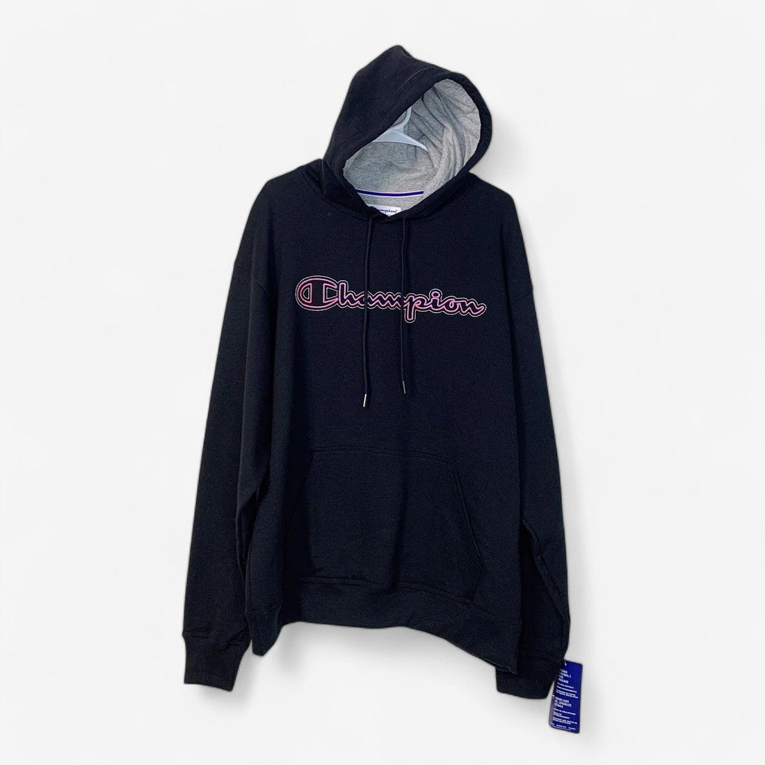 Champion Women's Gray Fleece Hoodie Sweatshirt - Long Sleeve - Size XL