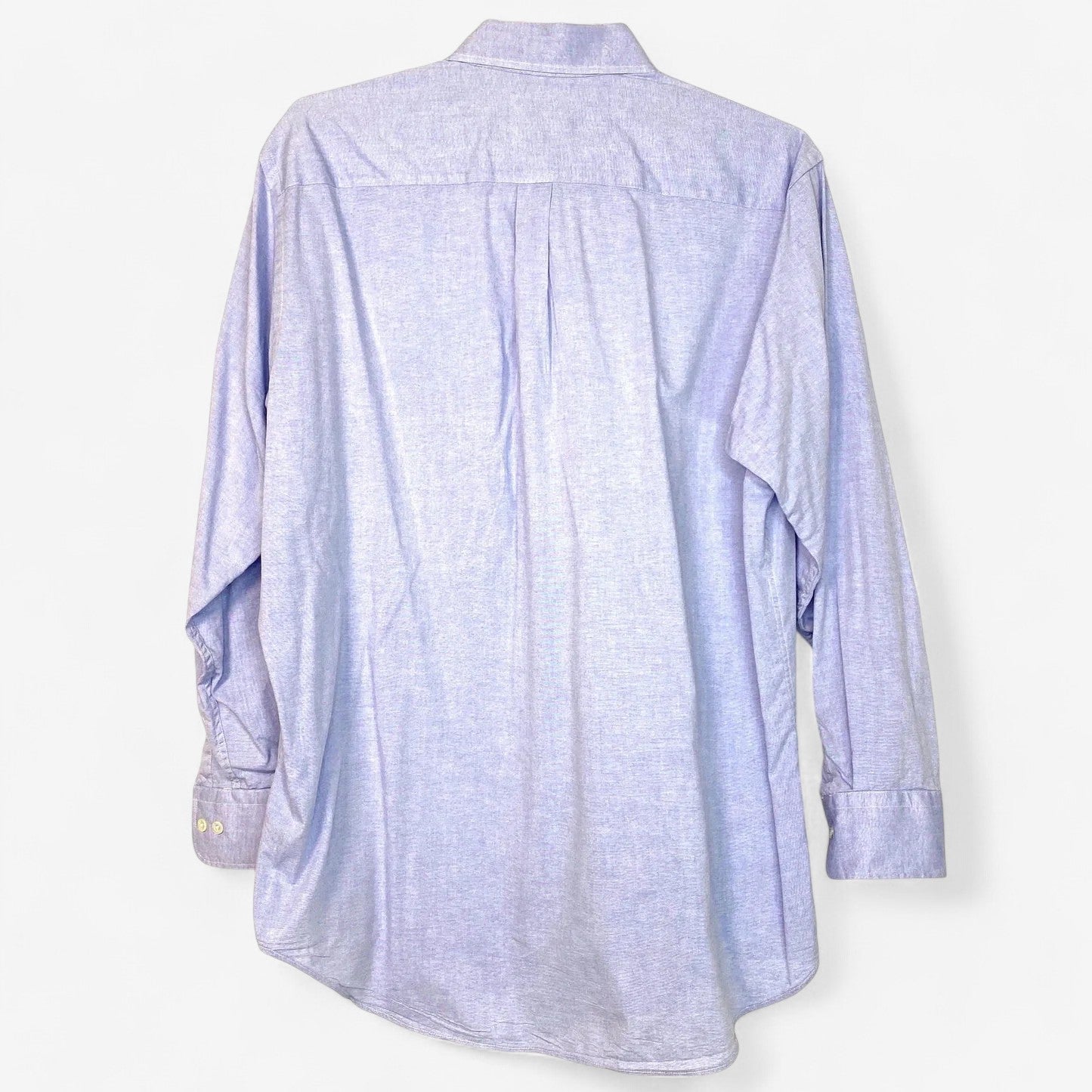 Chaps Ralph Lauren Men's Blue Long Sleeve Button-Down Dress Shirt - Size XL - Excellent Condition