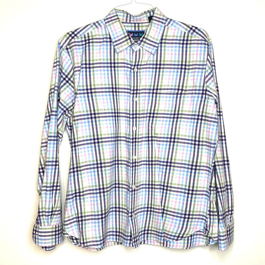 Charleston Threads Mens Size XL Blue Pink White Plaid Button-Down Casual Shirt L/s -  | Buy at Parsimony Shoppes