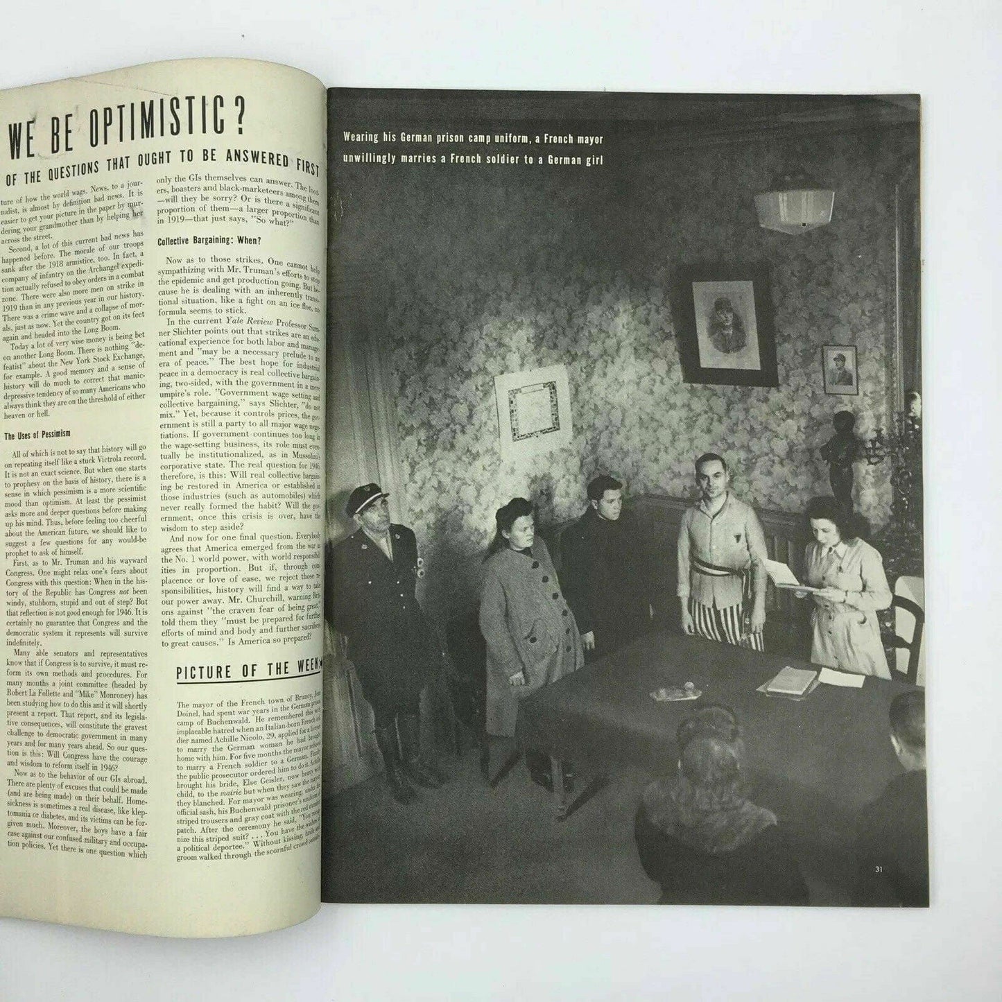 Charming Cardinal-Designate Spellman Vintage Life Magazine - Very Good - January 1946 -  | Buy at Parsimony Shoppes