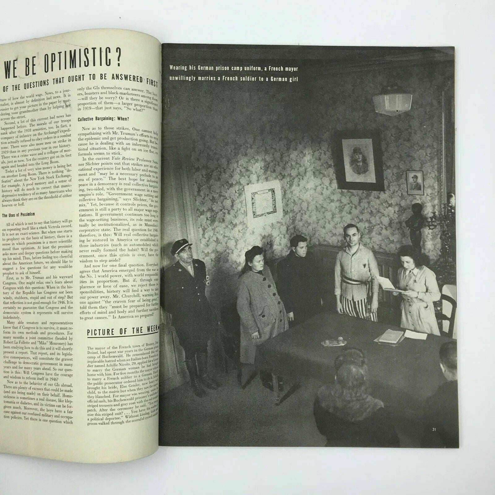 Charming Cardinal-Designate Spellman Vintage Life Magazine - Very Good - January 1946 -  | Buy at Parsimony Shoppes